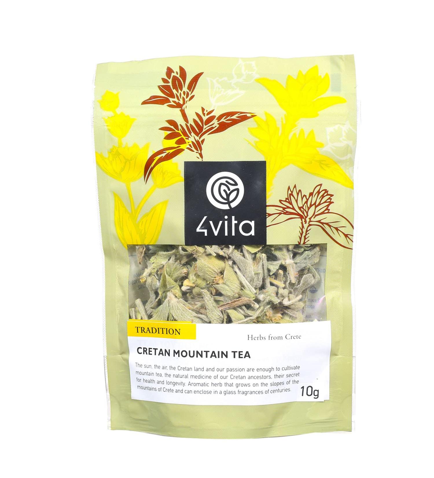 4Vita Greek Mountain Herbal Tea (Malotira) 10g - Buy Online on GoSupps.com