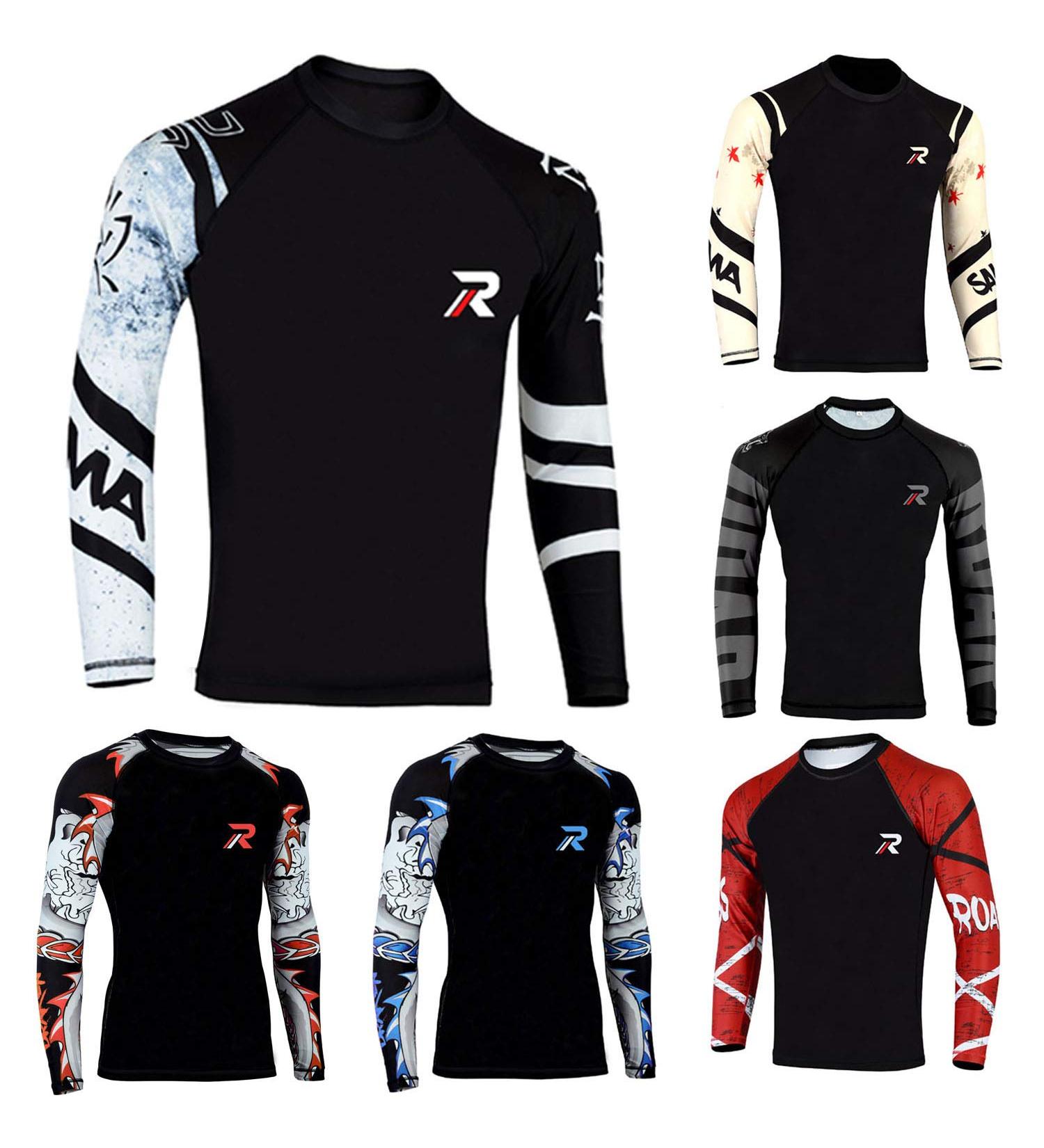 ROAR Long Sleeve MMA Rash Guard - Large Zebra Print White - Buy Online on GoSupps.com