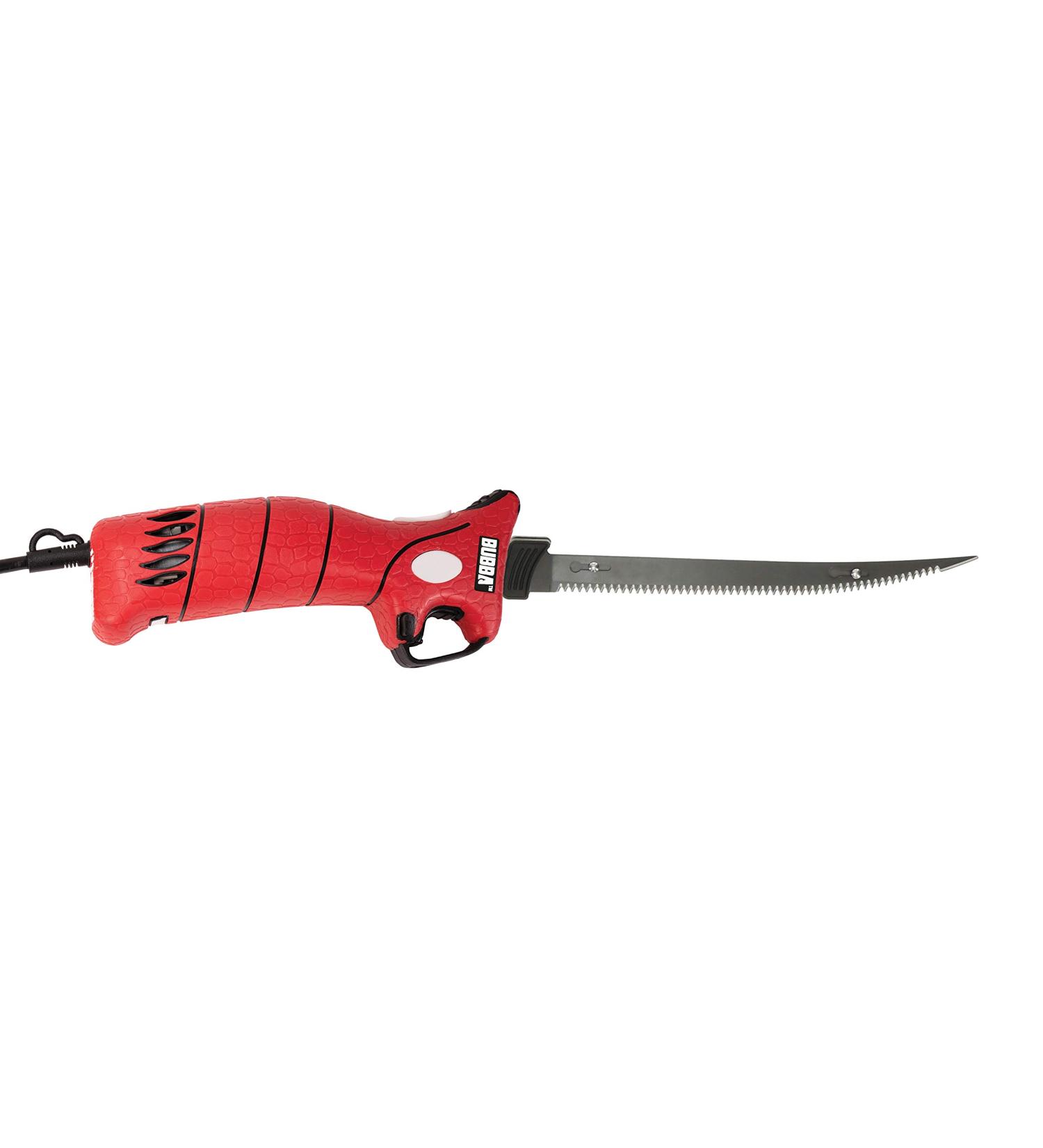 Bubba 110V Electric Fillet Knife with Non-Slip Grip Handle and 4 Ti-Nitride S.S. Blades - 8' Cord, Storage Case - Ideal for Fishing - Buy Online on GoSupps.com
