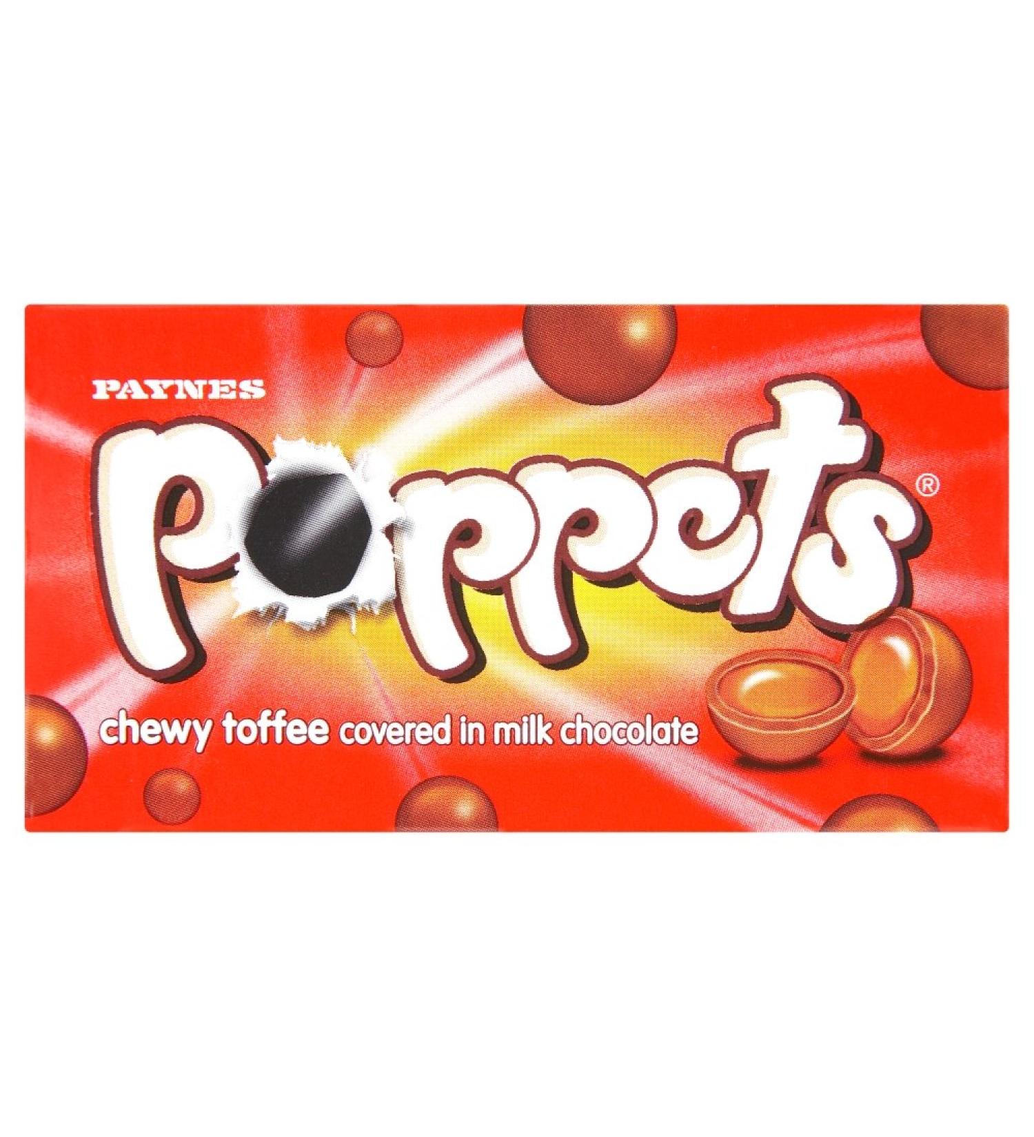 Paynes Poppets Chewy Toffee Milk Chocolate 39g