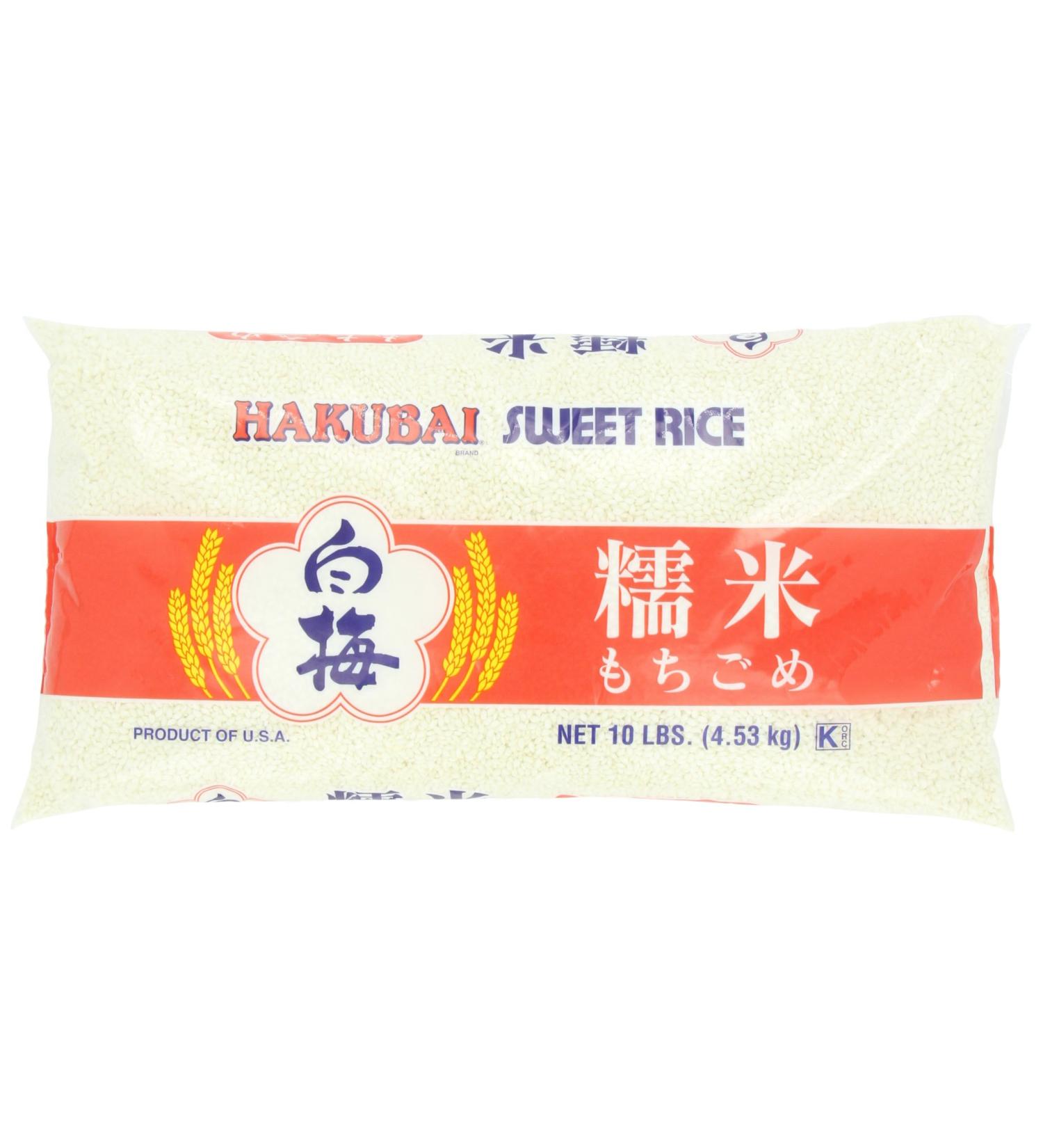 Hakubai Sweet Rice 10lb - Premium Quality Japanese Gluten-Free Rice - Buy Online on GoSupps.com