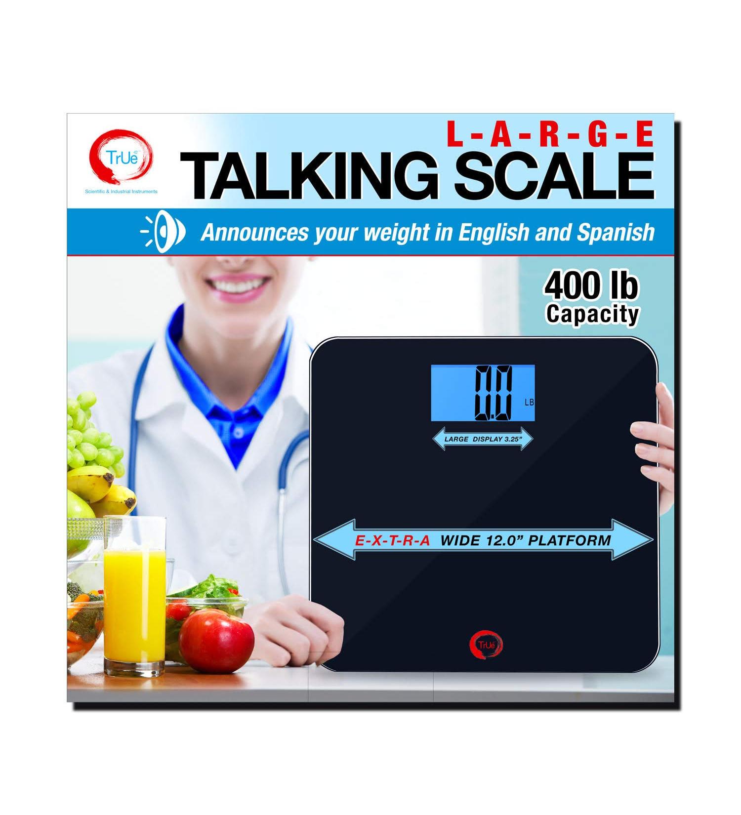 True 42 ECHO-400 Large Talking Bathroom Scale | 400lb Capacity - Buy Online on GoSupps.com