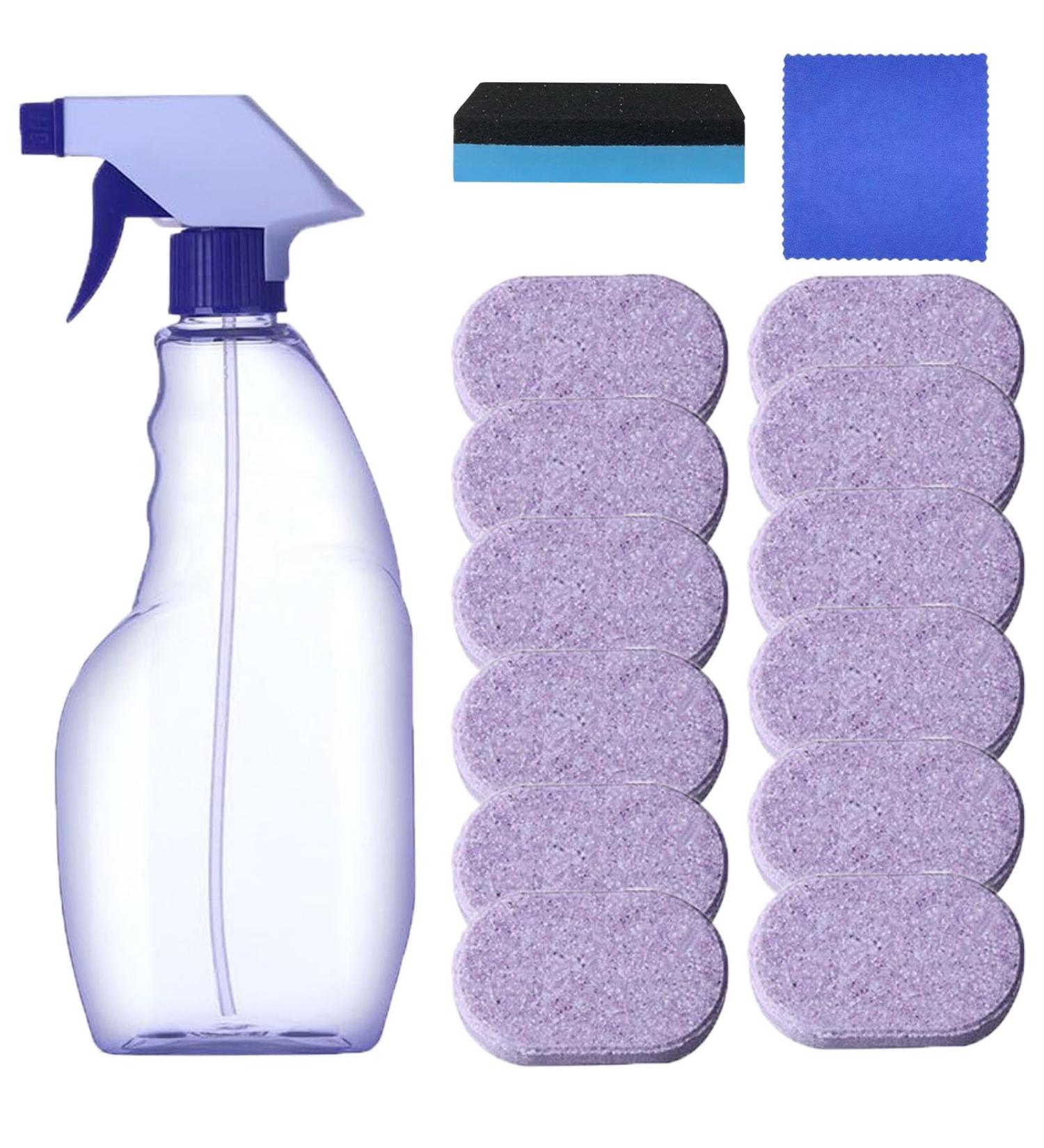 Cleanlix Cleaner for Instant Stain Removal Cleanlix Cleaner All Purpose Cleaning Spray Cleanlix Cleaning Spray with Concentrated Cleaning Tablets (1 Bottle+12 Cleaning Tablets) - Buy Online on GoSupps.com