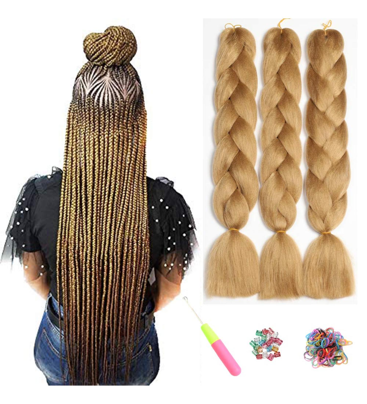 Shop Showjarlly Kanecalon Hair Extensions - Ombre Jumbo Braid 24 Redblond 3 Pack - International Shipping Available! - Buy Online on GoSupps.com