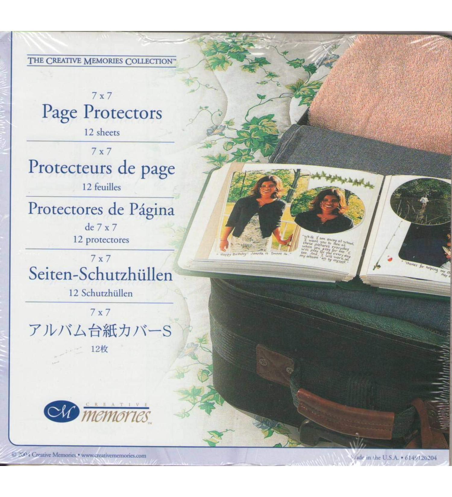 Creative Memories 7 X 7 Page Protectors (12 Sheets)