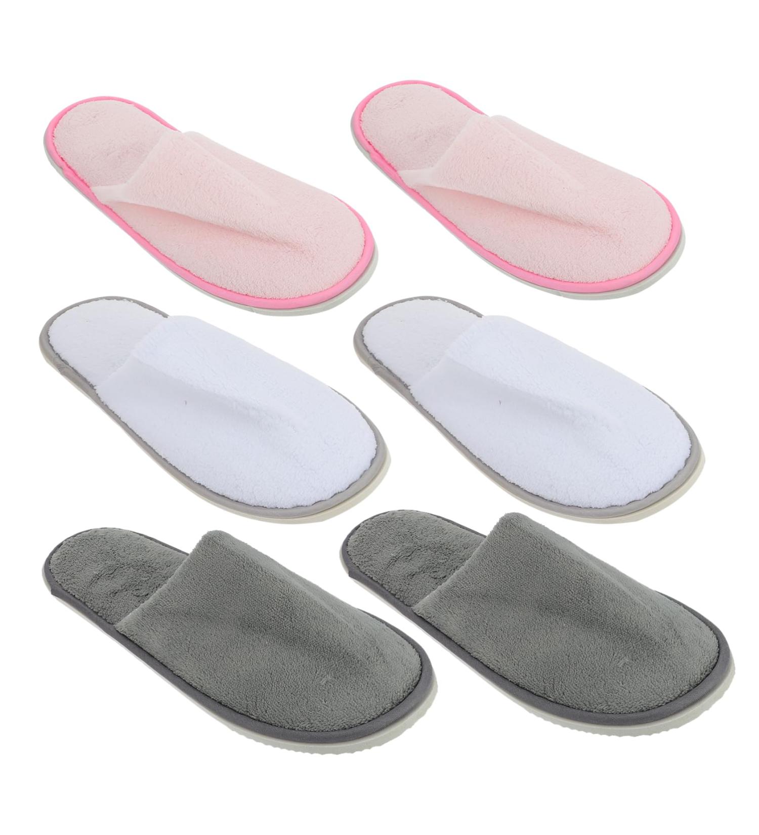 Beaupretty Home Slippers 3 Pairs slippers Hotel Guest Shoes Pulled cloth indoor Slippers Indoor - Buy Online on GoSupps.com