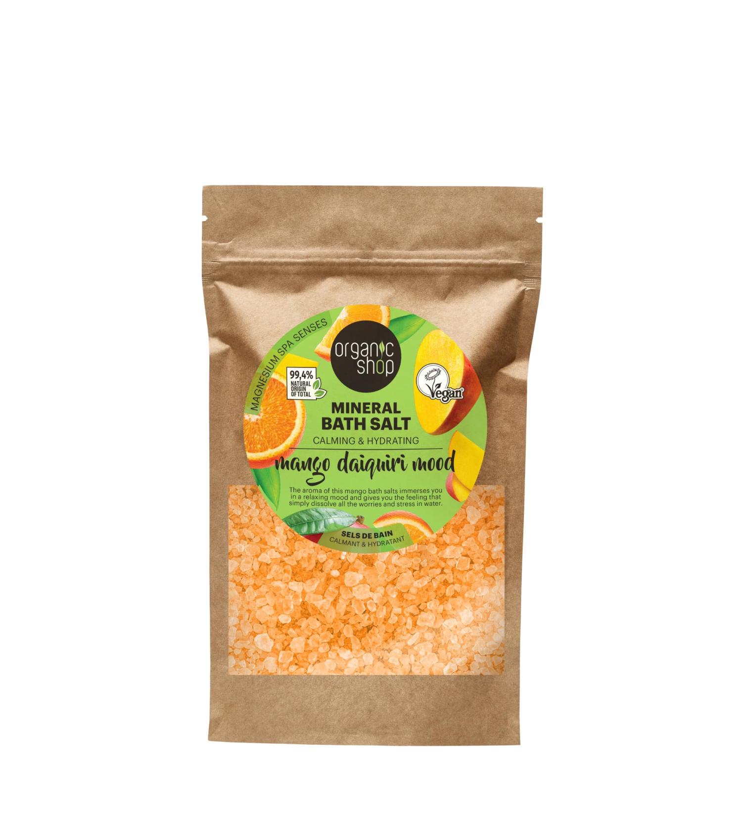 Organic Shop Sel de Bain Mangue Daiquiri Humeur Calmant & Hydratant 500 g - Buy Online on GoSupps.com