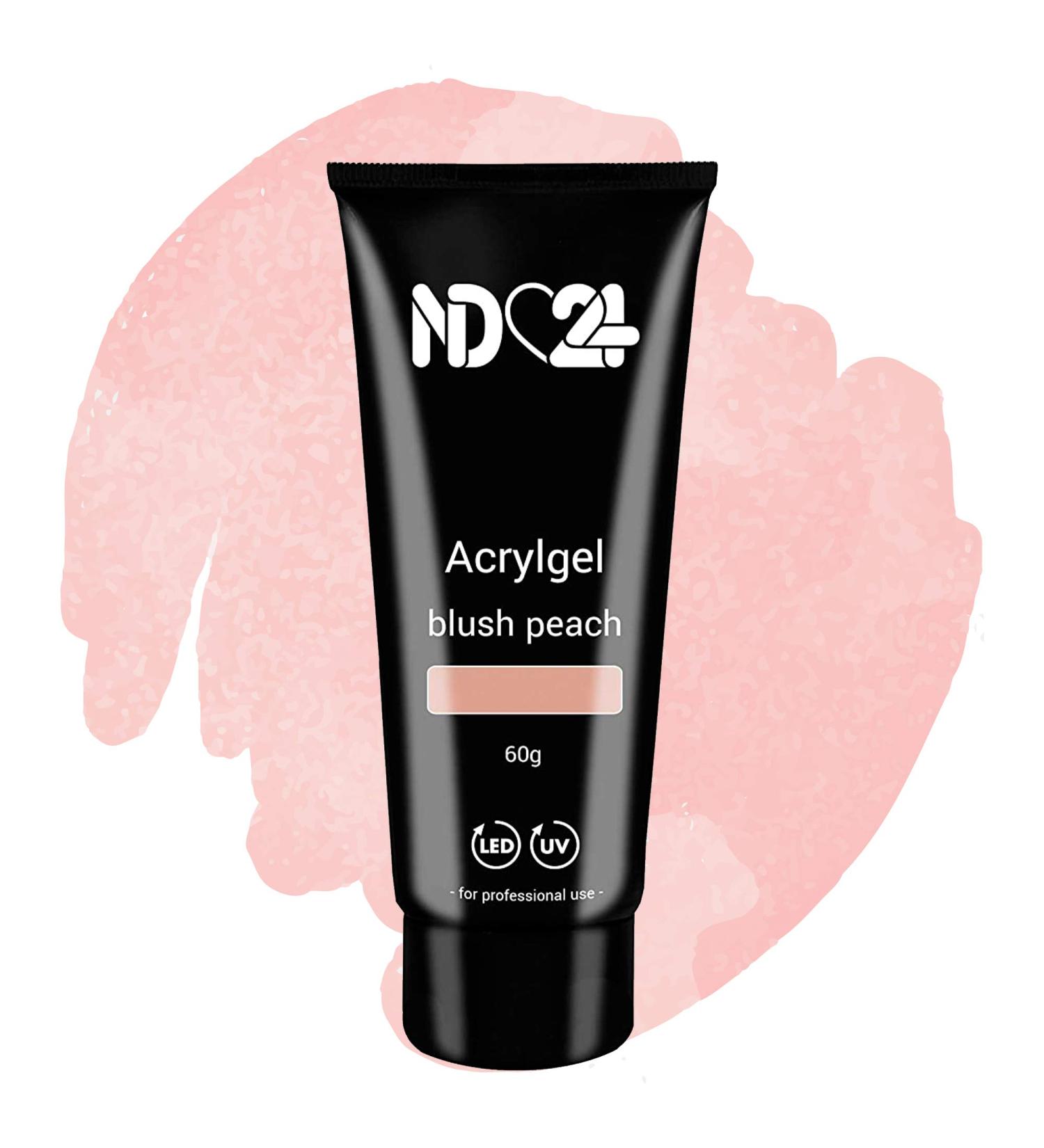 ND24 NailDesign Acrylic Gel Tube - Blush Peach - 60g | Premium Quality Nail Art Supply for Perfect Manicures - International Shipping Available - Buy Online on GoSupps.com
