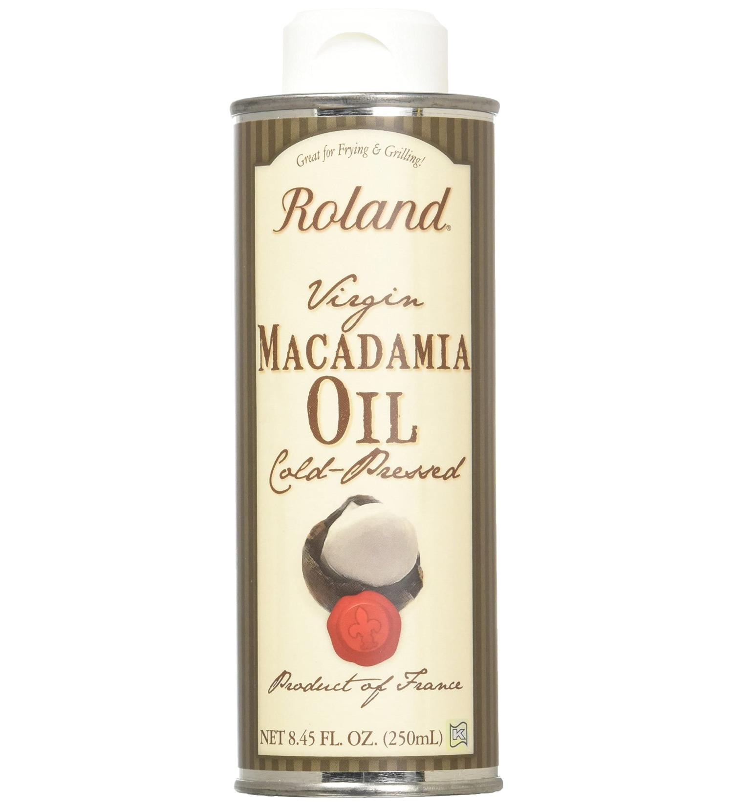 Roland Virgin Macadamia Oil - Cold Pressed, 8.45 Fl Oz Can - Specialty Imported Food - Buy Online on GoSupps.com