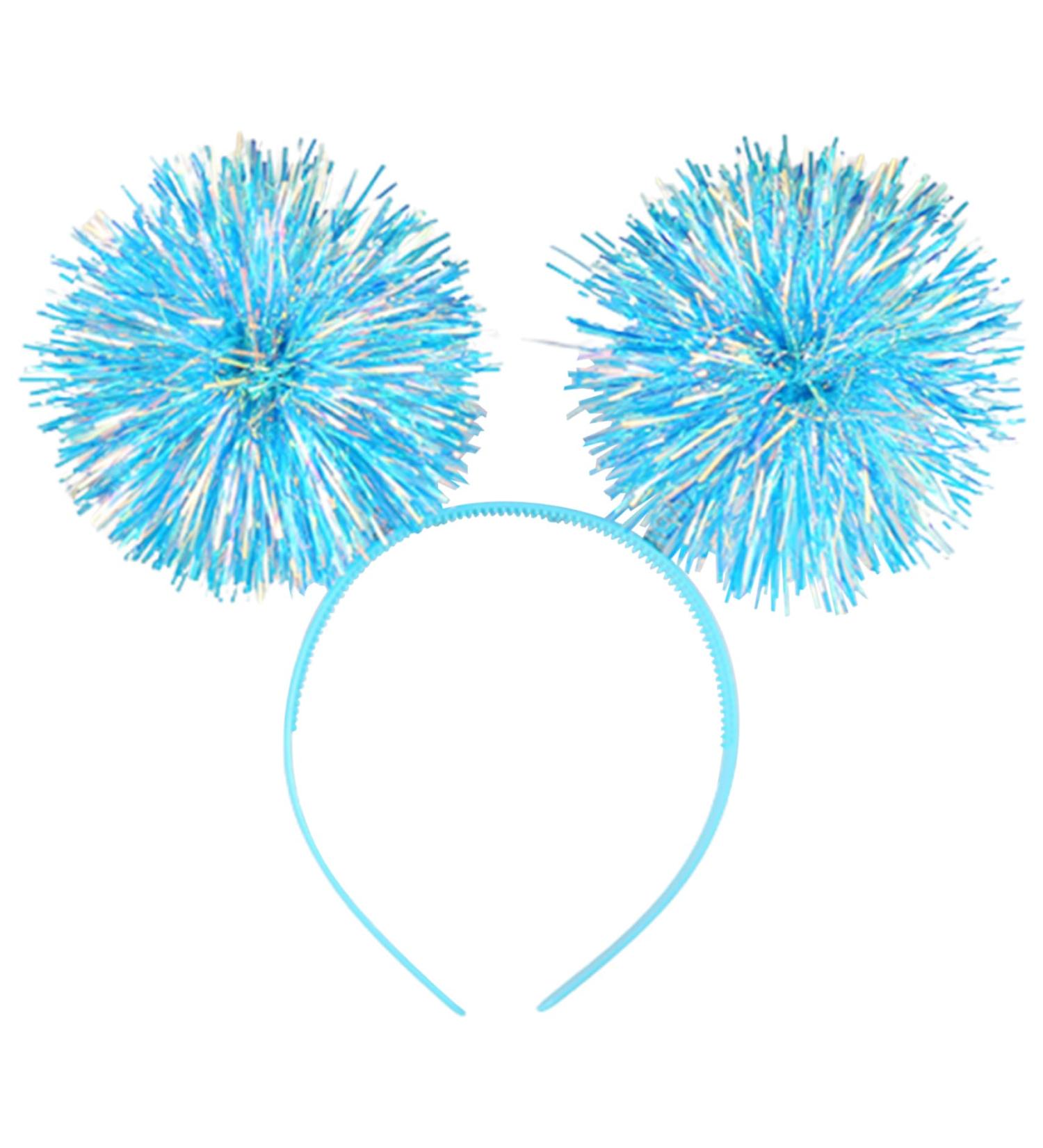 Tinsel Headband with Balls Kids Foil Strips Head Boppers Glitter Christmas Hair Band Performance Stage Cosplay Hair Accessories Head Boppers - Buy Online on GoSupps.com