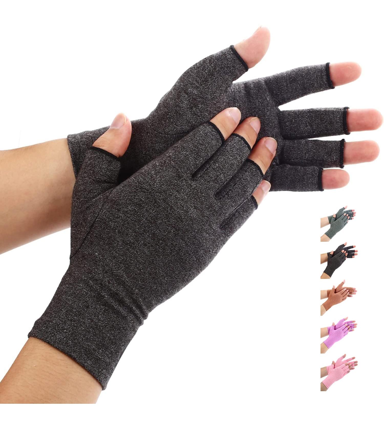 Duerer Arthritis Compression Gloves for Women and Men - Pain Relief for Rheumatoid, RSI, Carpal Tunnel - Dailywork Hand Support - Black (Size M) - Buy Online on GoSupps.com