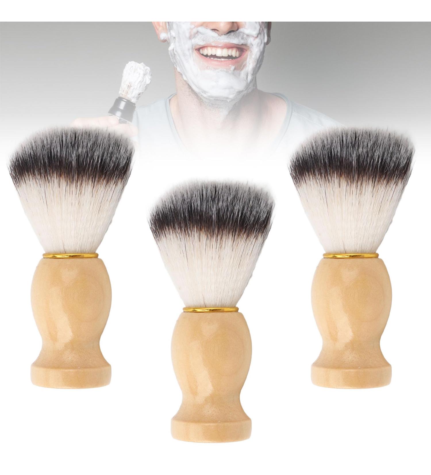 Razor Brush & Beard Foam Brush for Men | Soft Hair-Rich Foam Compact & Lightweight | Perfect for Salon Use - Buy Online on GoSupps.com