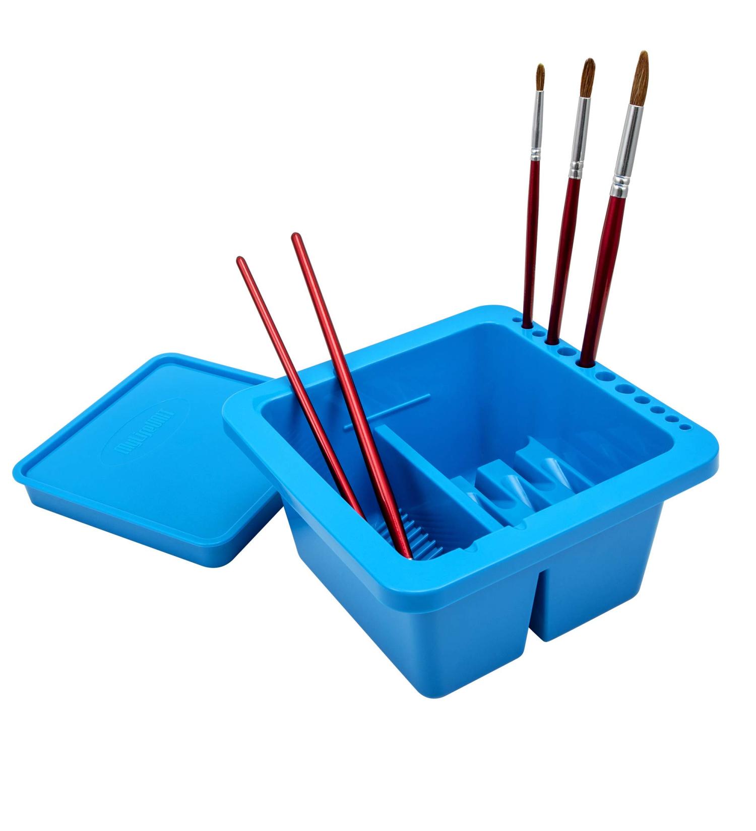 MyLifeUNIT Paint Brush Cleaner & Holder for Acrylic, Watercolor & Water-Based Paints - Blue - Buy Online on GoSupps.com