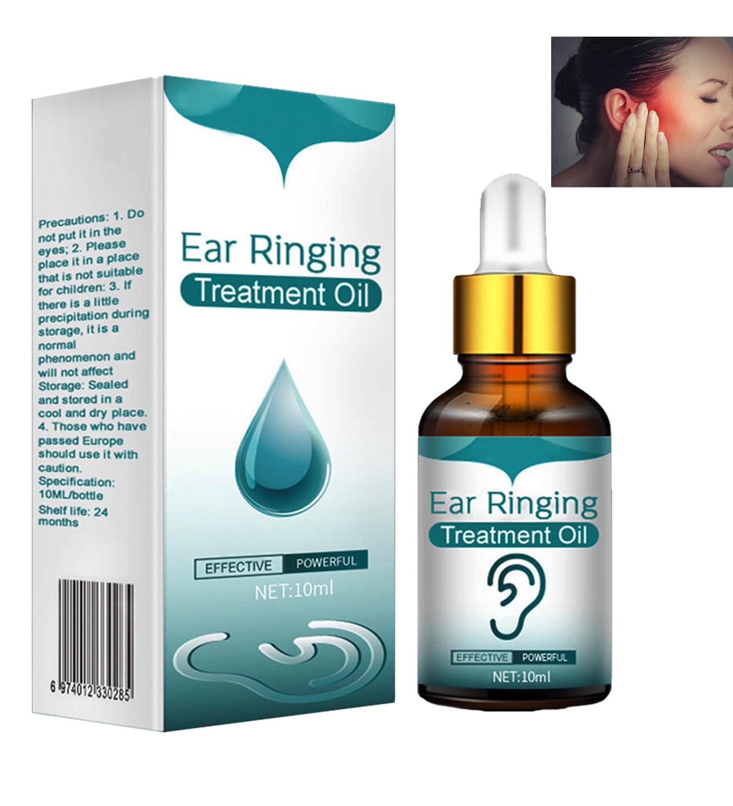 Tinnitus Relief Drops 10ML - Earache & Ear Health Care Formula for Adults - Ear Ringing & Pain Relief - Buy Online on GoSupps.com