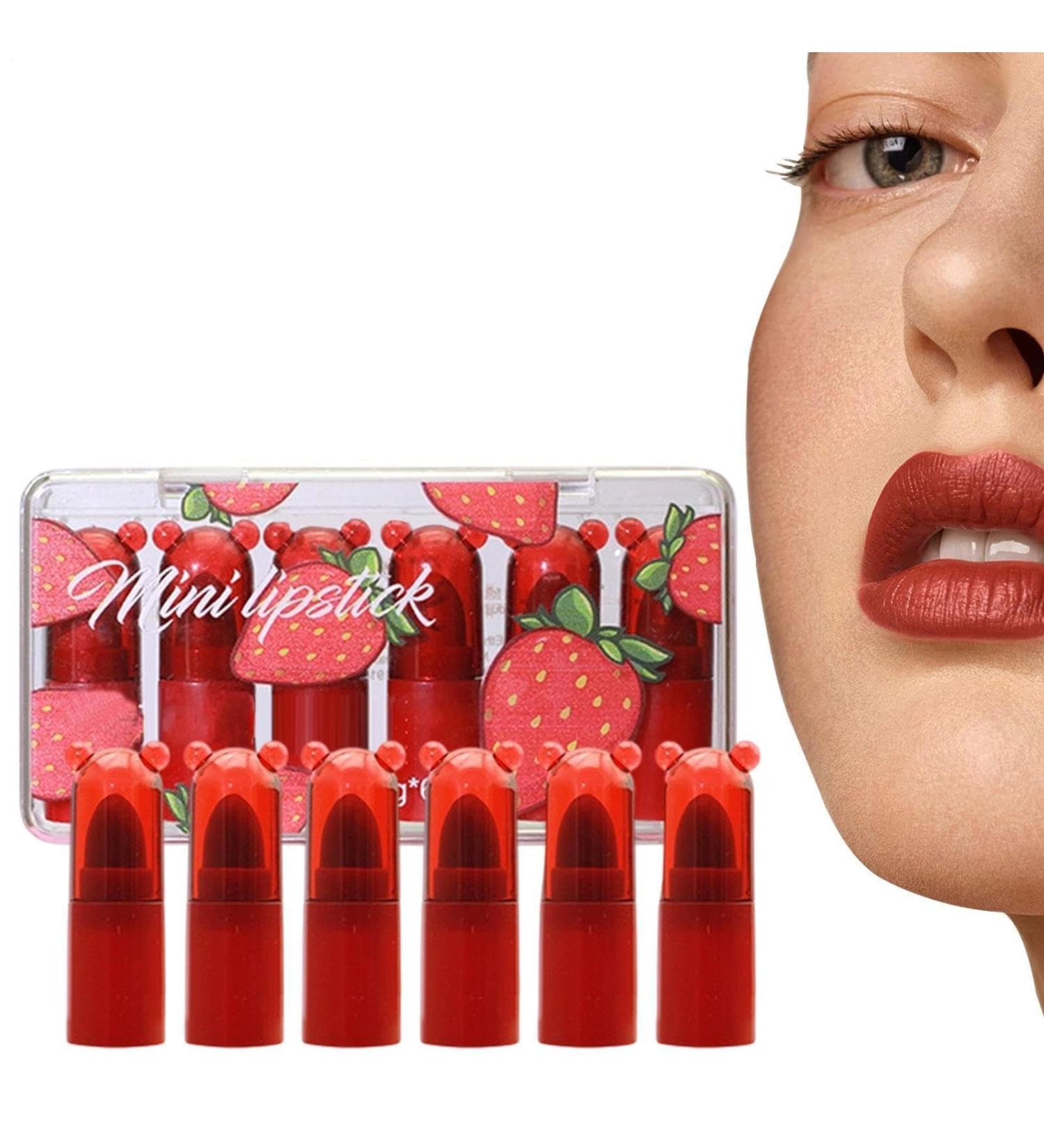Rouge L vres De Maquillage | 6 Pi ces De Gloss L vres Portable Avec Tenue Longue - Gloss Pour Jeunes Filles | Pour D butants Enthousiastes Amis Femmes Beaut Quotidien Bureaux Soir e - Buy Online on GoSupps.com