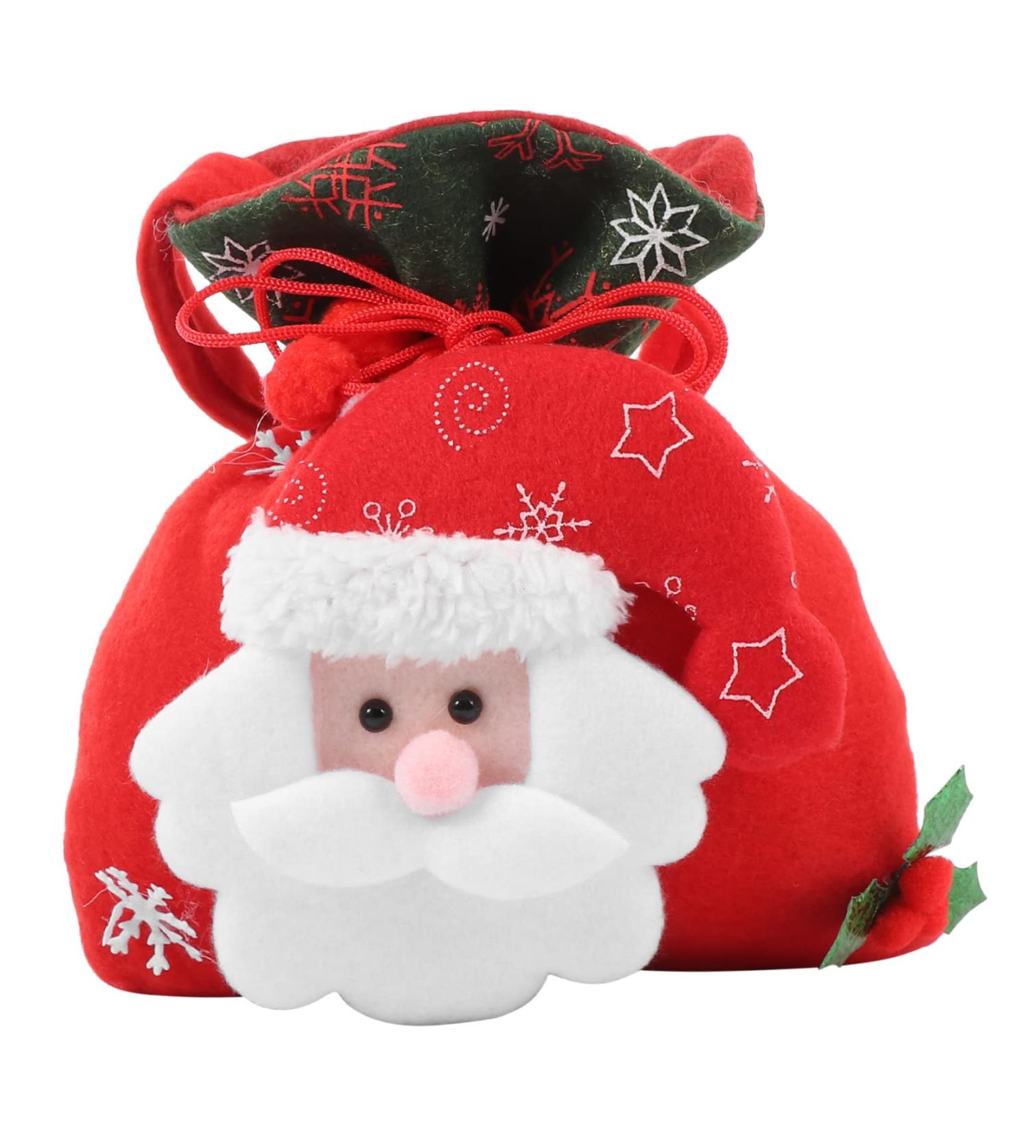 Anneome 1pc Christmas Bag Candy Chocolate Xmas Candy Pouch Practical Wrapping Bags 3d Cute Biscuit Bag - Buy Online on GoSupps.com