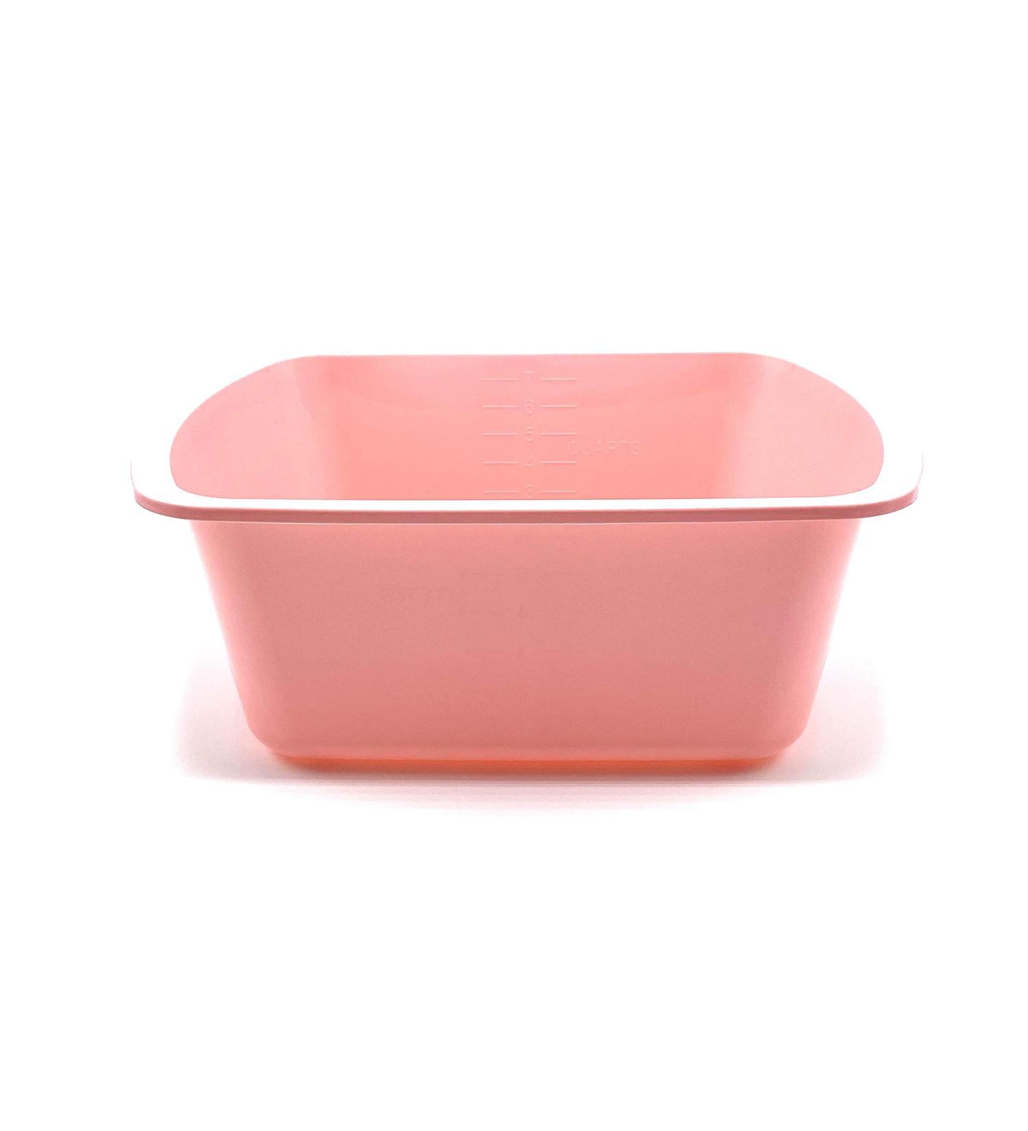 Epic Medical Supply Wash Basin Plastic 7 Quart Rectangular 1 Count (Rose)