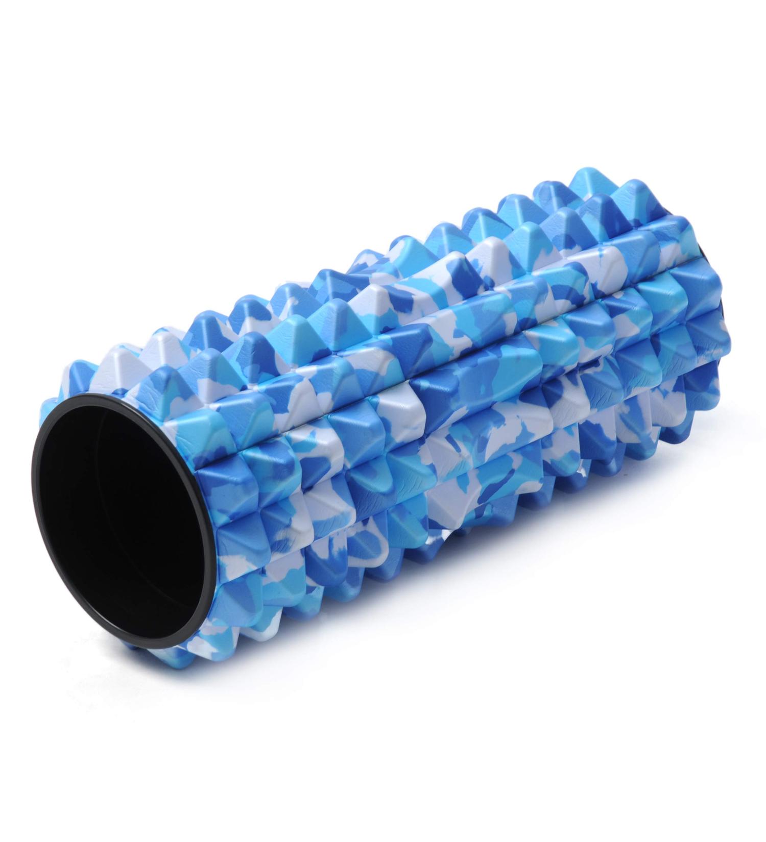Yogistar Professional Fascia Massage Roll - Spike M Camouflage Blue | Enhance Recovery & Relaxation - International Shipping Available - Buy Online on GoSupps.com