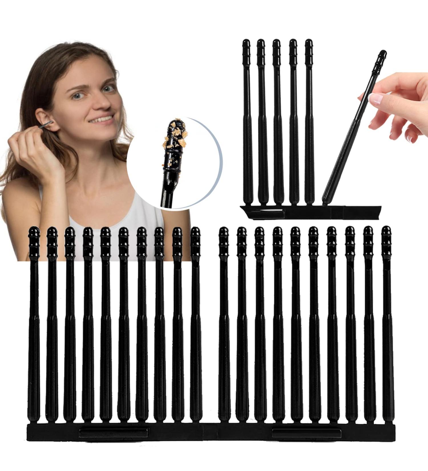 Treonca Adhesive Earwax Cleaner Tool Set - Disposable Sticky Ear Swabs Pick - Efficient & Quick Ear Wax Removal - 20 Count - Buy Online on GoSupps.com