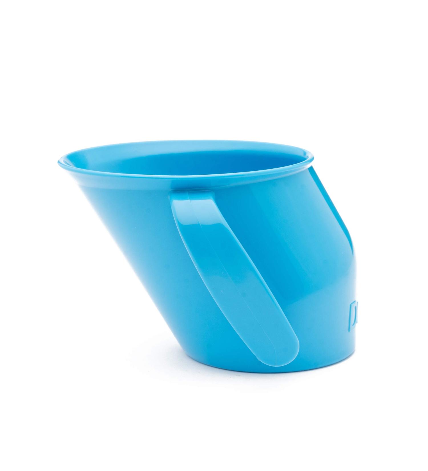 Doidy Cup for Babies & Toddlers - Open Drinking Cup with Unique Sloping Shape & Handles - Ideal for Milk Water & Juice - Perfect for Weaning - Blue - 3 Months+ - Buy Online on GoSupps.com
