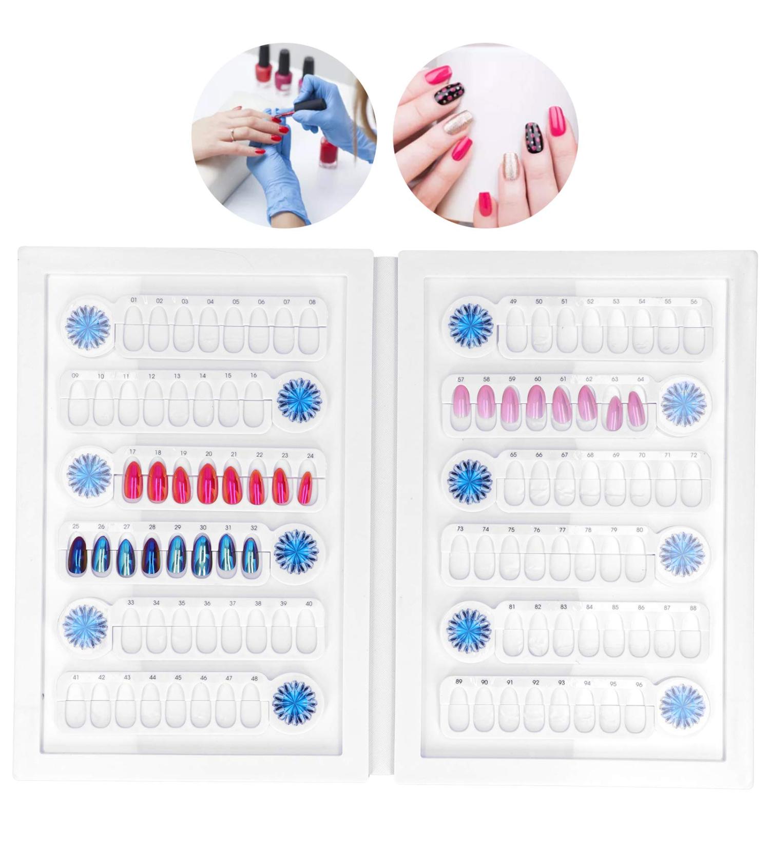 Pokerty9 Nail Art Display Book Magnet Adsorption Nail Tip Display Book for Nail Art Store Nail Polish Accessory Nail Tip Tool - Buy Online on GoSupps.com