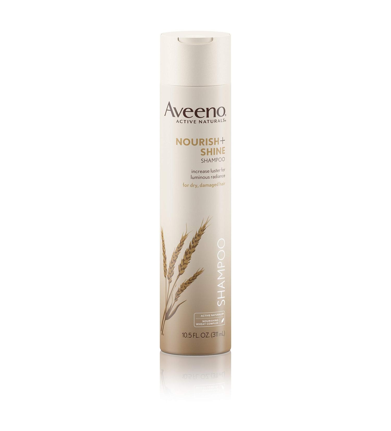 Aveeno Nourish+ Shine Illuminating Shampoo - 10.5 fl. oz for Shiny Hair | International Shipping Available - Buy Online on GoSupps.com