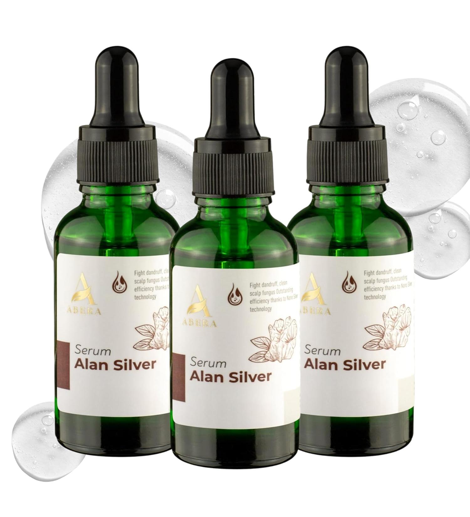 ABERA Alan Silver Serum Botanical Hydrating Serum for Dry & Sensitive Skin & Herbal Extracts Daily Moisturizer for Face Body & Scalp Fast Absorbing Lightweight 3 boxes - Buy Online on GoSupps.com