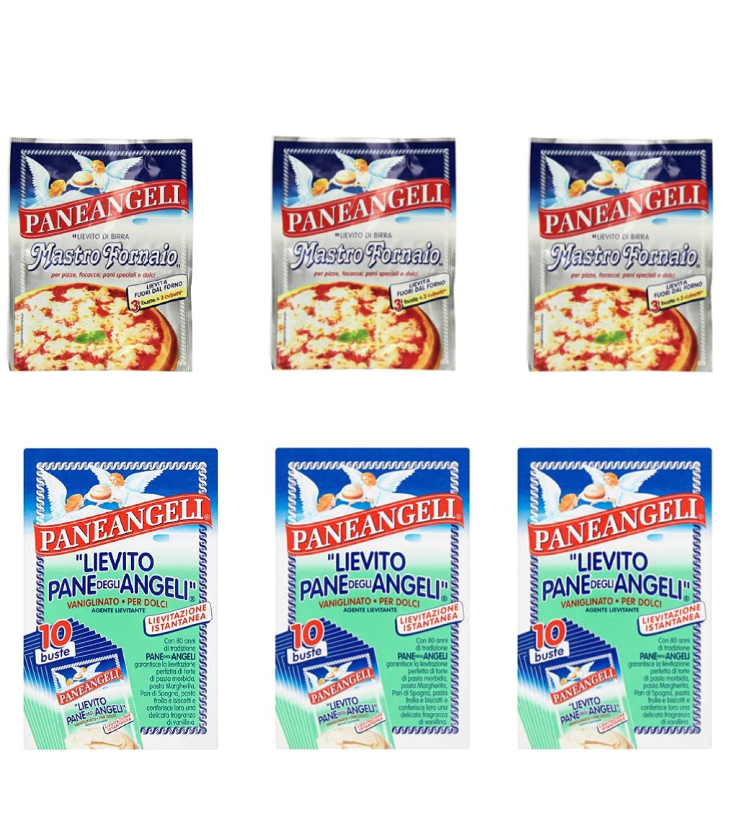 Paneangeli Yeast Lot of 3 discs Degli Angeli Yeast – 10 pieces + 3 yeasts PaneAngeli MastroFornaio, 3 x 7 g.