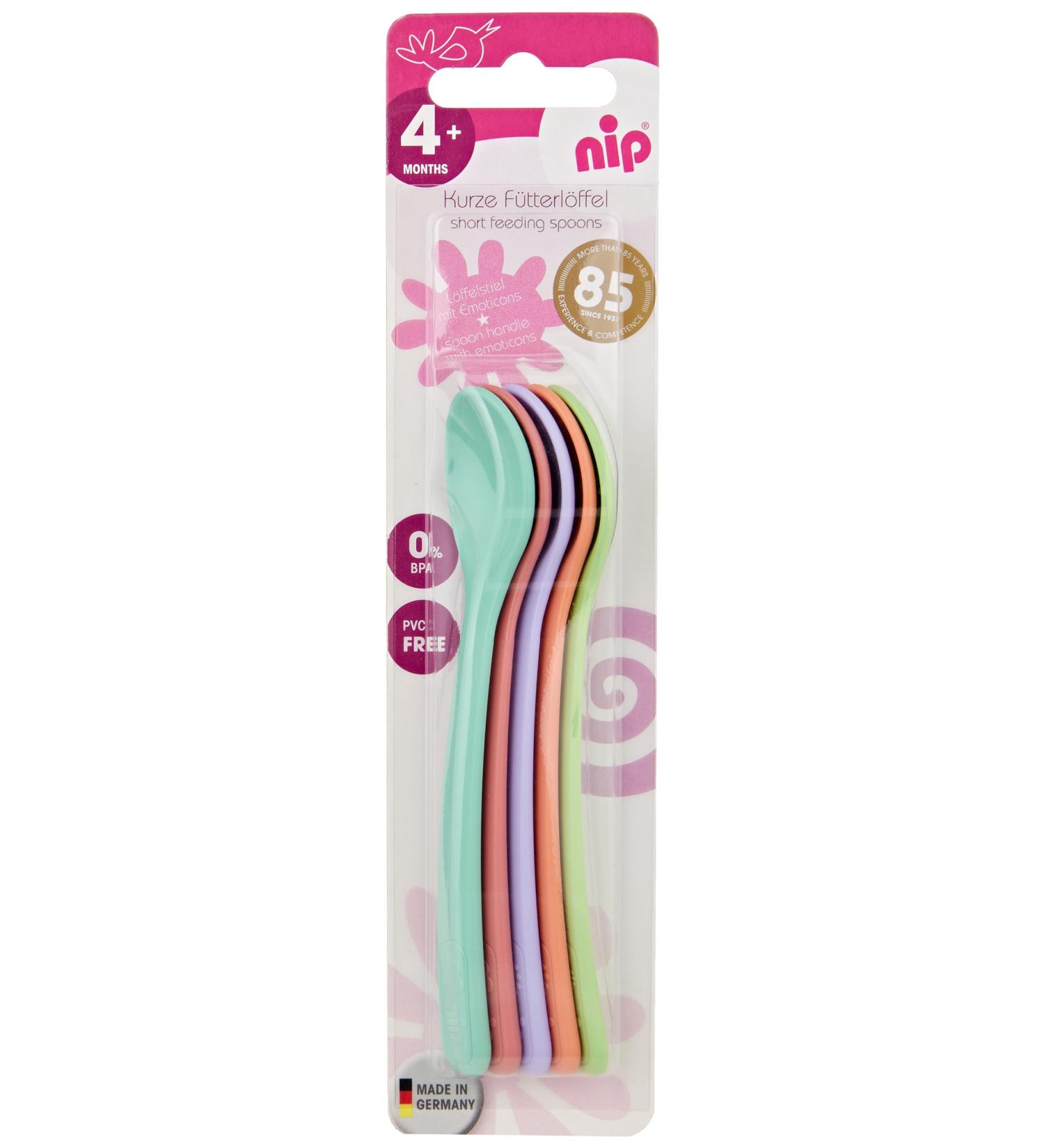 Buy Nip Feeding Spoon Set of 5 - Short Design for Easy Feeding | International Shipping Available - Buy Online on GoSupps.com