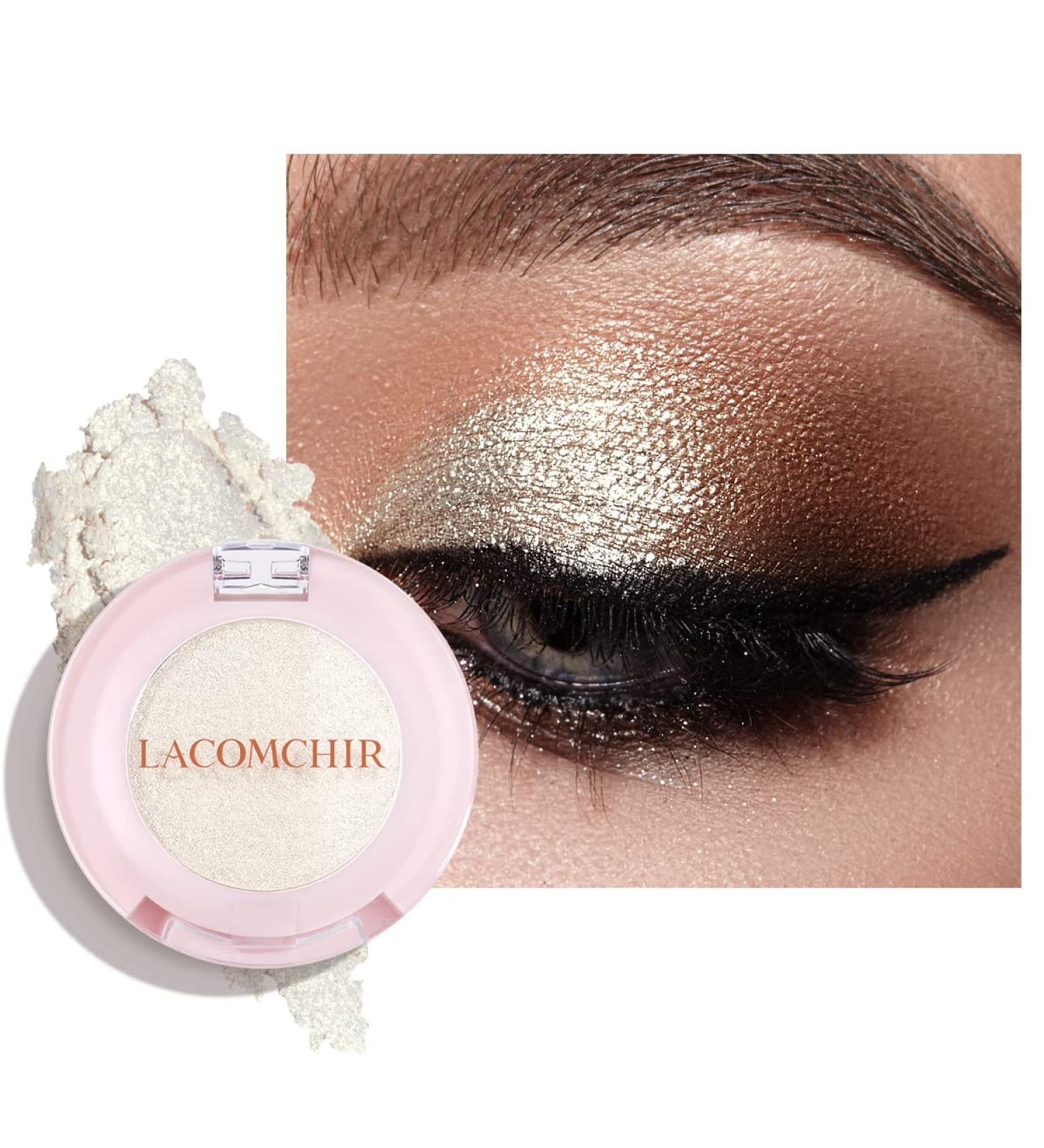 LACOMCHIR Shinning White Eyeshadow Glitter Palette - Vegan & Cruelty Free 1.9g - Buy Online on GoSupps.com