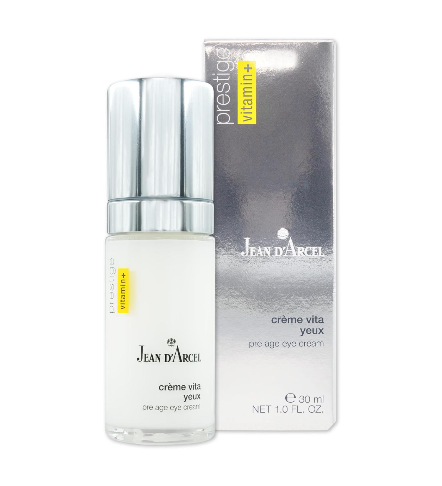 Jean d'Arcel Prestige Anti-Aging Eye Cream - Reduce Wrinkles & Dark Circles with Vitamins C A & E - 30ml - Buy Online on GoSupps.com