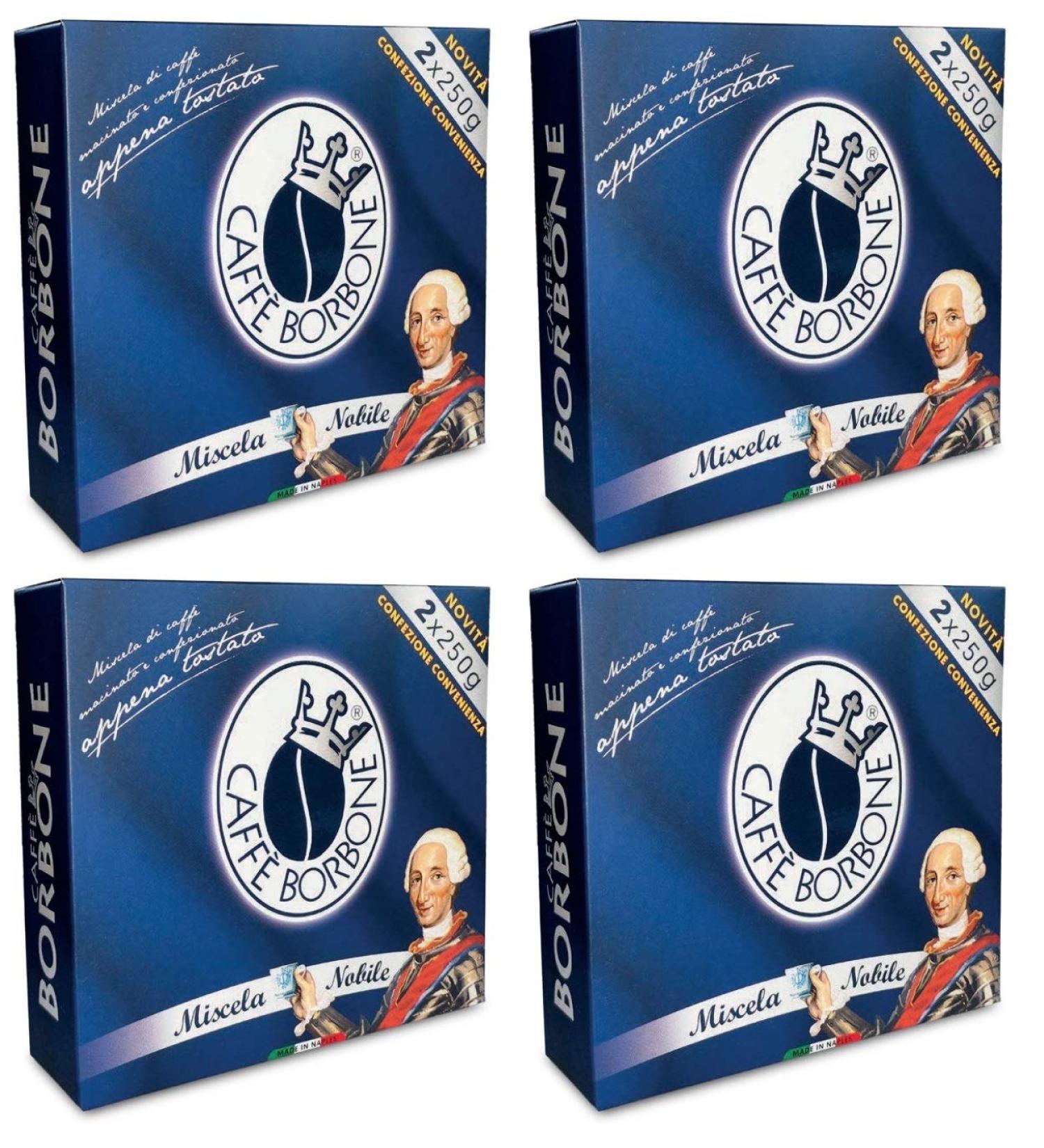 Ground Coffee Nobile Blend - 8 x 250g - Caffè Borbone