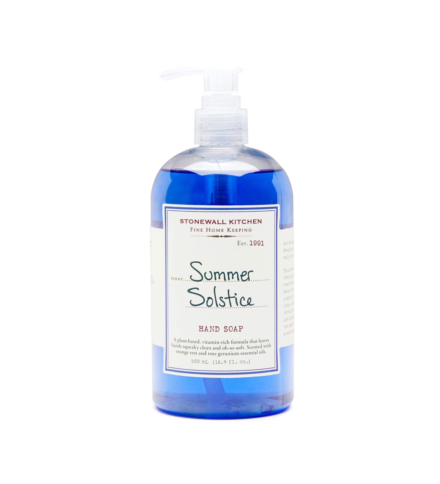 Stonewall Kitchen Summer Solstice Hand Soap 16.9 oz - Refreshing Summer Scent - Buy Online on GoSupps.com