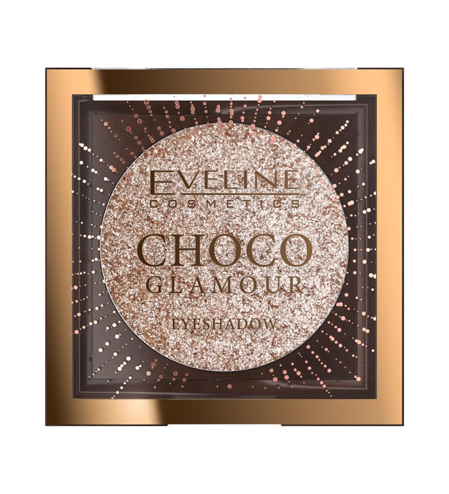 Eveline CHOCO GLAMOUR MONO EYESHADOW N01 Moon Sparkle | Luxury Shimmering Pink Eyeshadow for Wet & Dry Use - International Shipping Available - Buy Online on GoSupps.com
