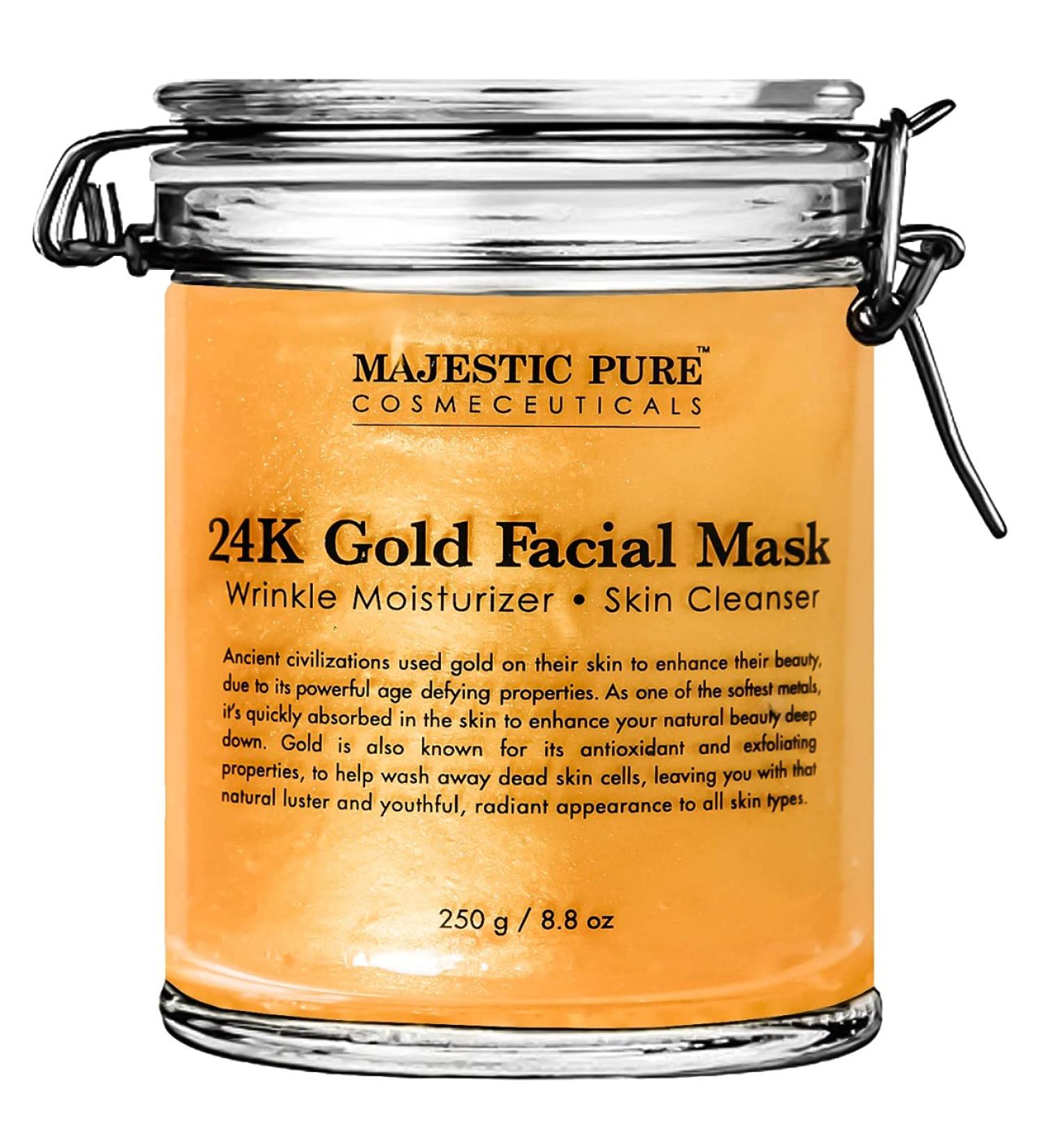 MAJESTIC PURE Gold Facial Mask - Anti-Aging Ancient Formula - 8.8 Oz - Buy Online on GoSupps.com