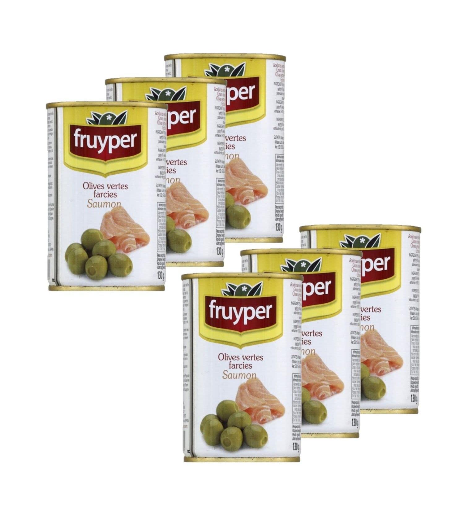 Fruyper Pack of 6 salmon-stuffed olives - 300g box