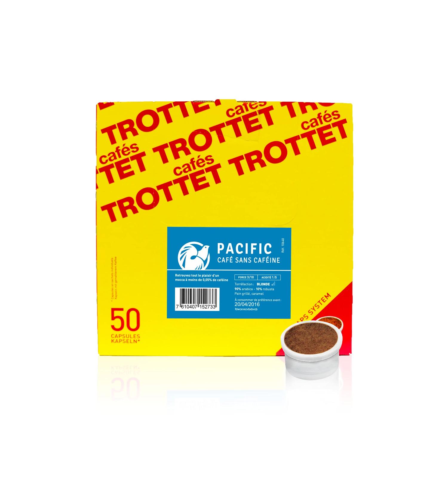 Café Pacific décaféiné – 50 capsules – compatible Lavazza* Espresso Point