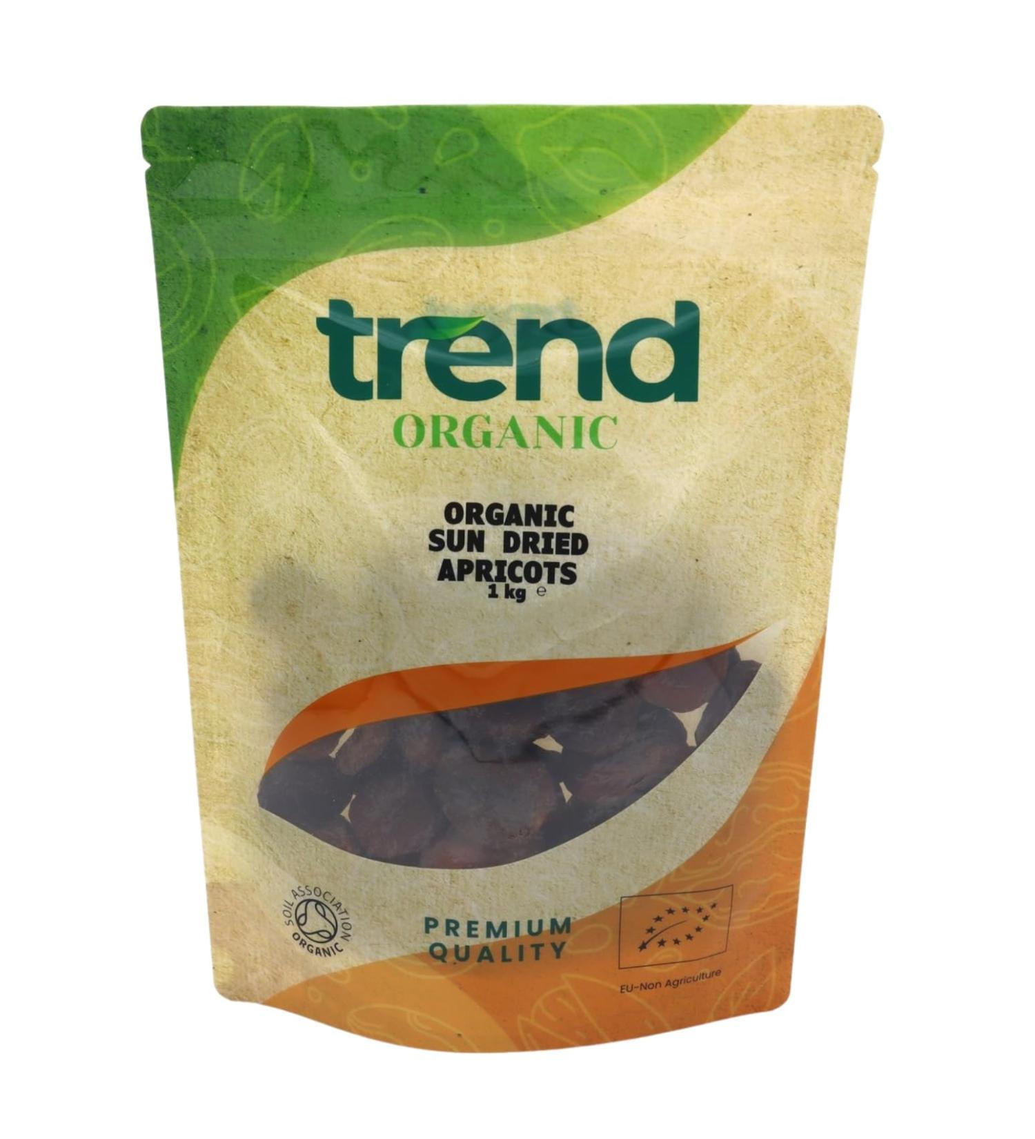 Organic Sun Dried Apricots 1kg - High Fiber, Natural Sugars, Potassium, Iron - Certified Organic, Vegan, GMO-Free - No Additives, Preservatives, Unsulphured, Raw - Buy Online on GoSupps.com