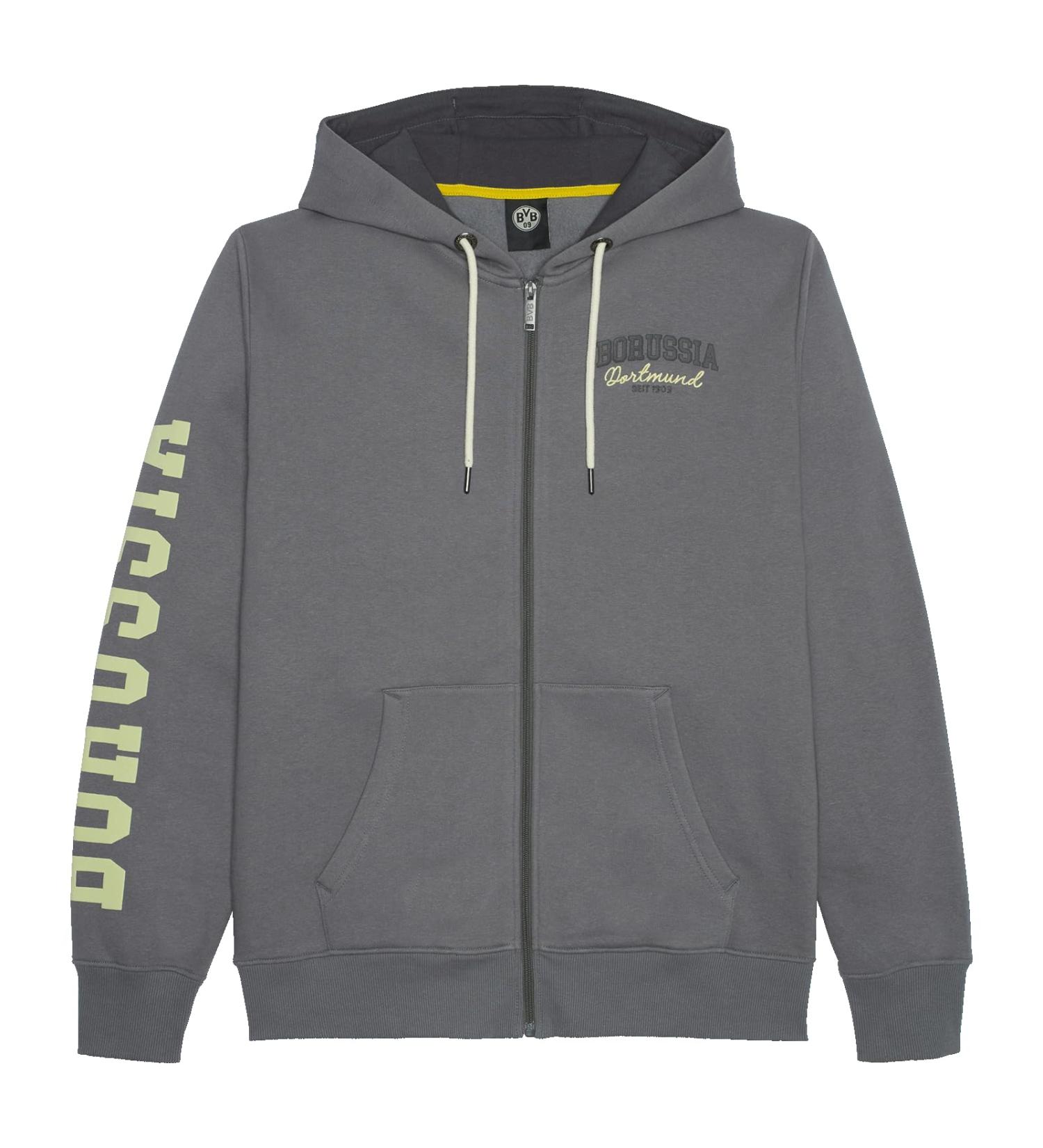 Buy Borussia Dortmund Men's BVB Explorer Sweat Jacket Cardigan L Grey Official Merchandise Fast International Shipping Best Price - Buy Online on GoSupps.com