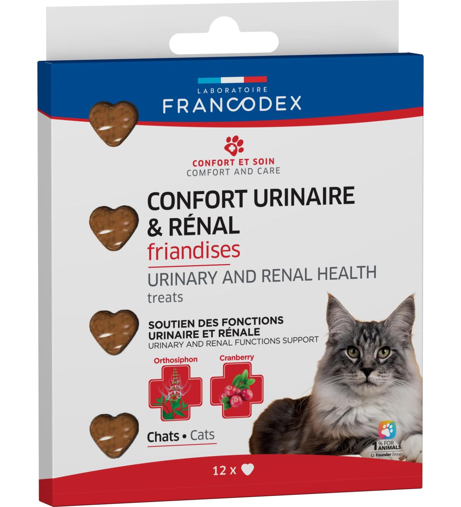 Francodex - Urinary-renal Jellies for Cats - Blister of 12 Jellies of 1.5g