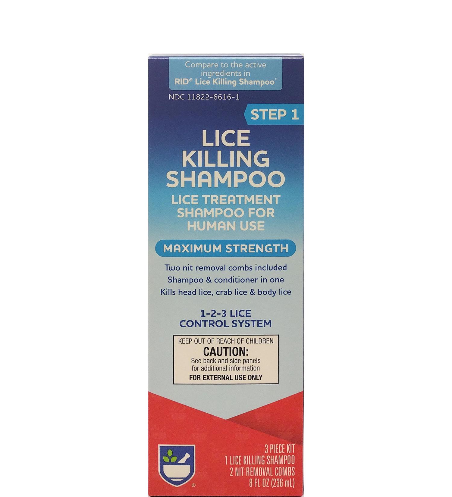 Rite Aid Lice Shampoo 8 oz - Effective Lice Treatment for Kids & Adults | Fast Shipping Worldwide - Buy Online on GoSupps.com