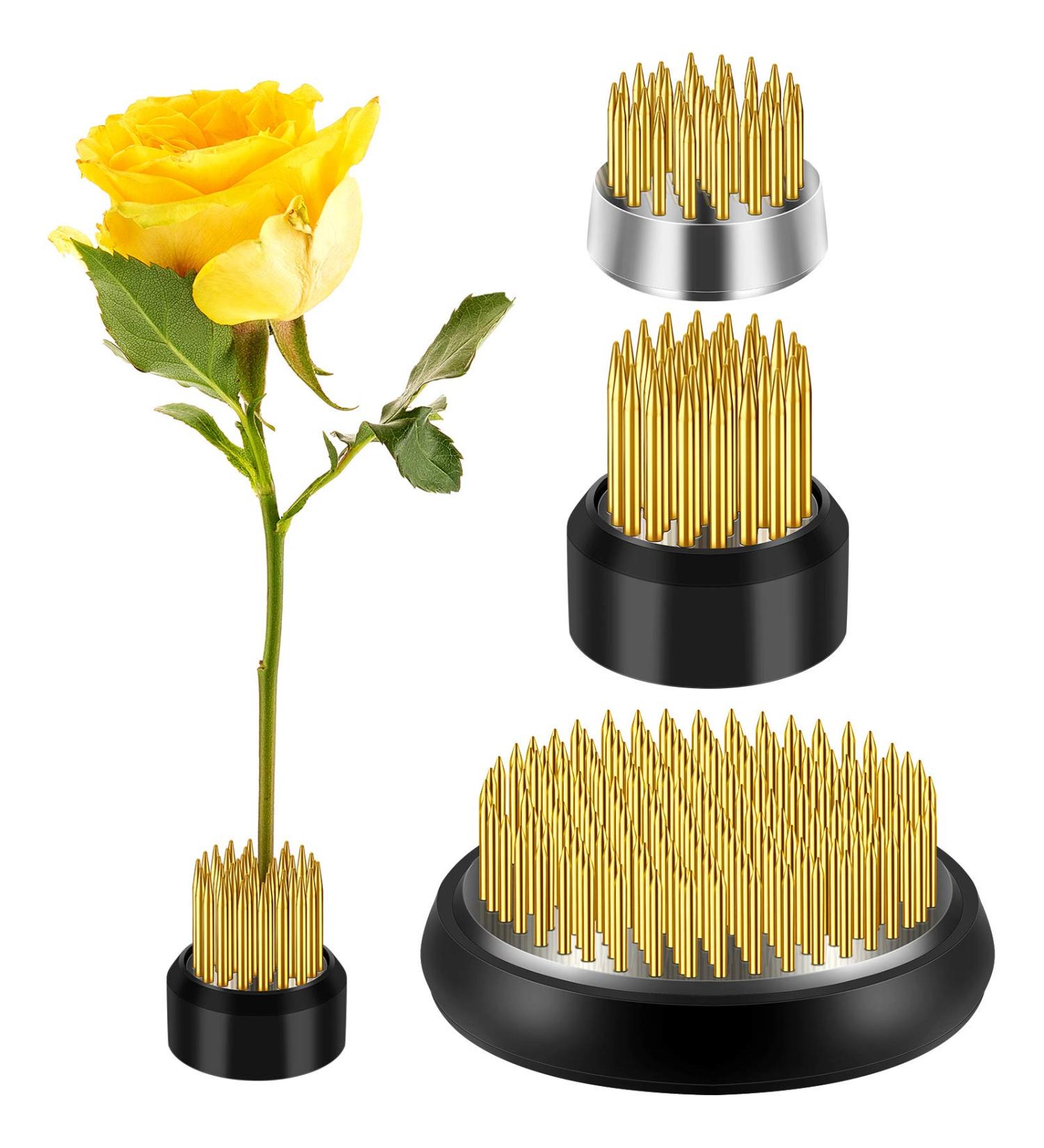 3-Piece Round Gold Floral Arranger Pins for Flower Arrangement & Plant Fixation - Buy Online on GoSupps.com