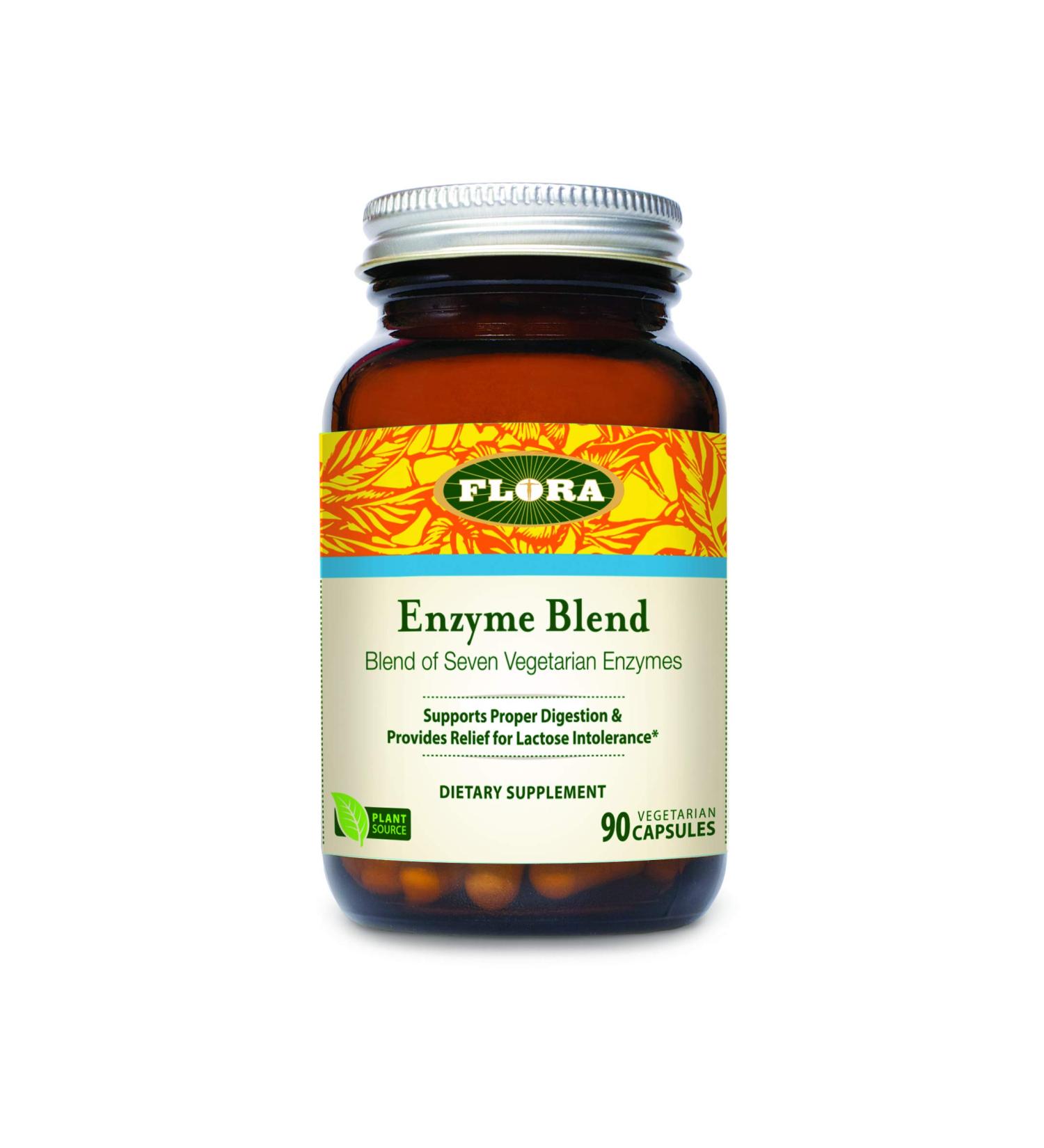 Flora Enzyme Blend - 90 Vegetarian Capsules for Digestive Support - Buy Online on GoSupps.com