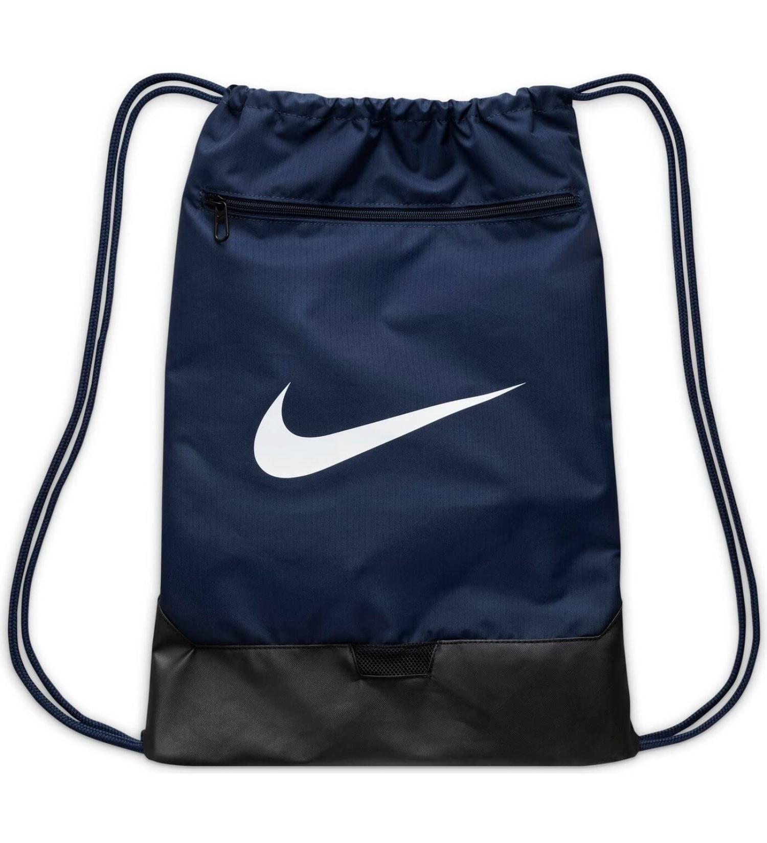Nike Brasilia Drawstring Pack Bag NKDM3978 - Midnight Navy | Lightweight Gym Sack - Buy Online on GoSupps.com