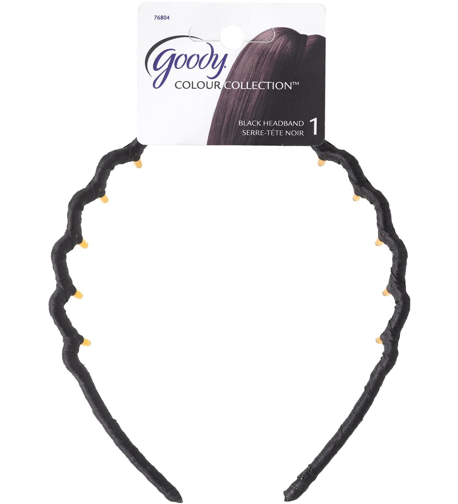 Goody Colour Collection Ribbon Wrapped Headband Black (Pack of 3)