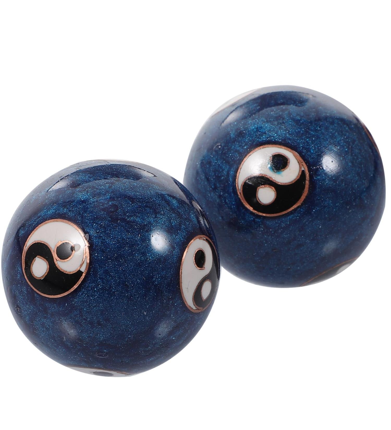 Buy Ipetboom Yin Yang Baoding Balls - Chinese Health Exercise Stress Relief Handballs for Wrist & Finger Strengthening - Buy Online on GoSupps.com
