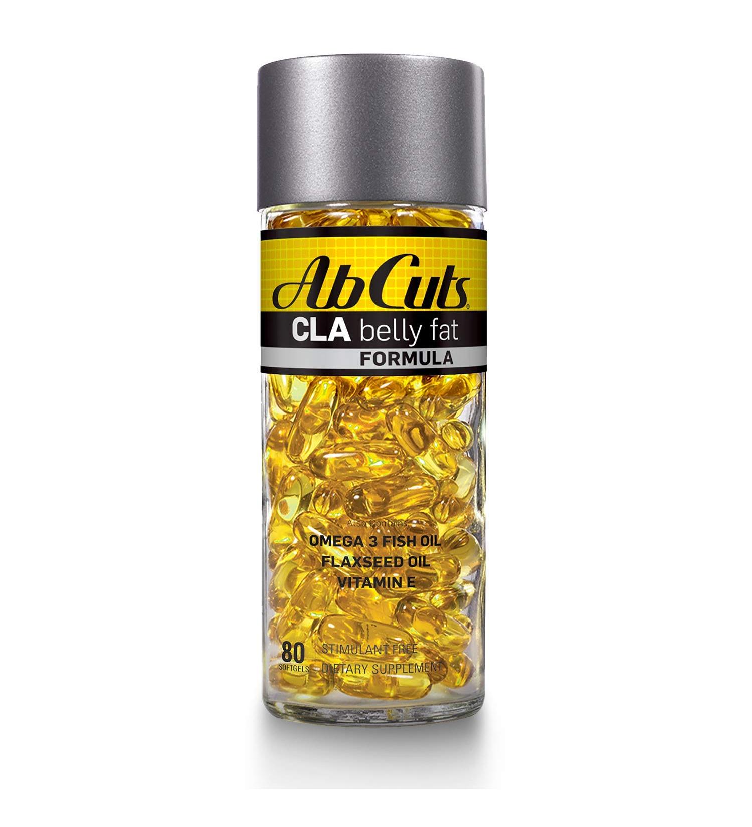 Ab Cuts CLA Belly Fat Formula - 80 Softgels with Omega 3, Flaxseed Oil & Vitamin E - Supports Healthy Body Composition - Antioxidant Boost - 80 Count - Buy Online on GoSupps.com