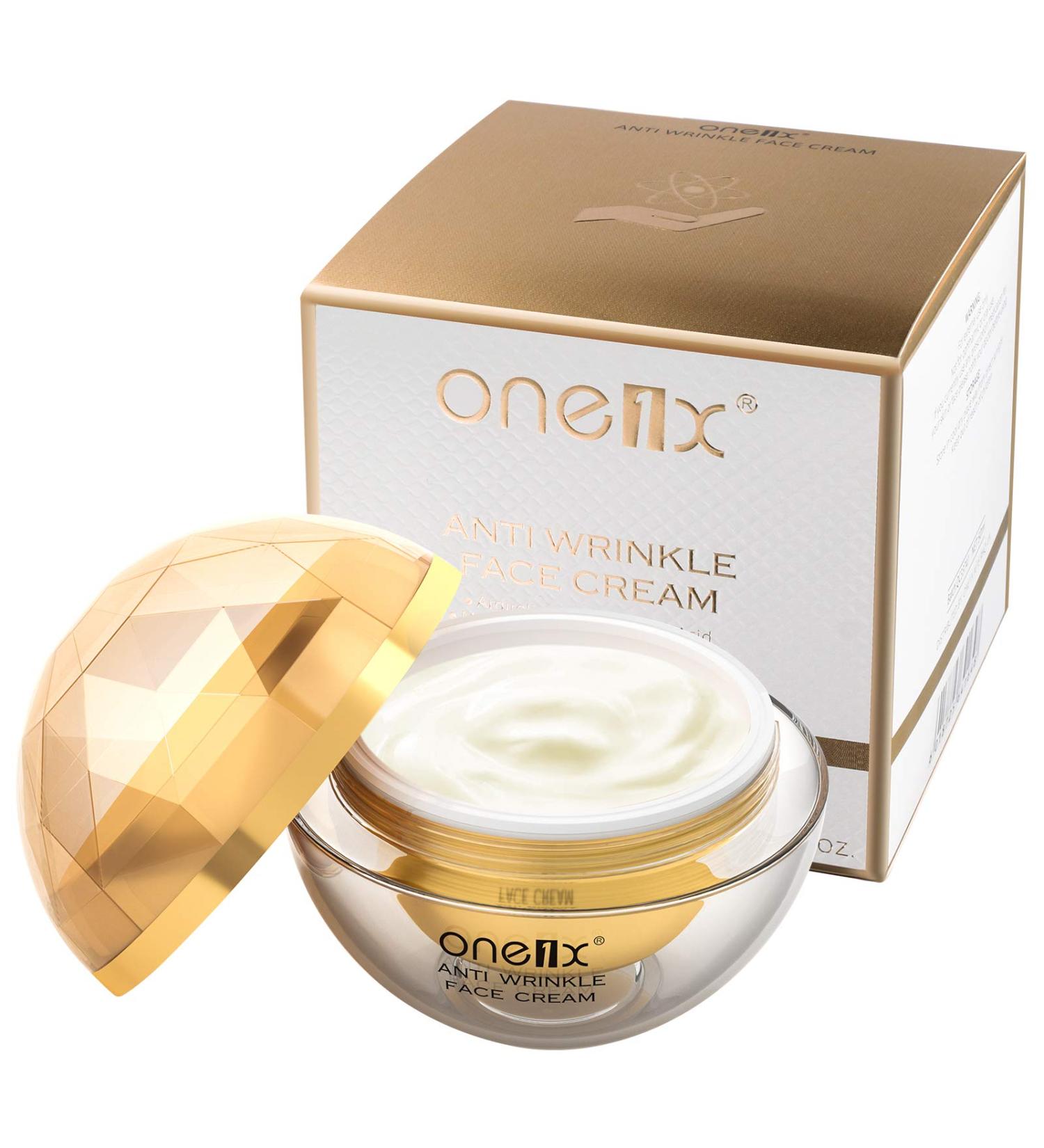 Anti Aging Face Cream with Retinol Hyaluronic Acid & Vitamin C - Moisturizer for Wrinkles & Fine Lines | Organic Day & Night Firming Cream 50ML - Buy Online on GoSupps.com
