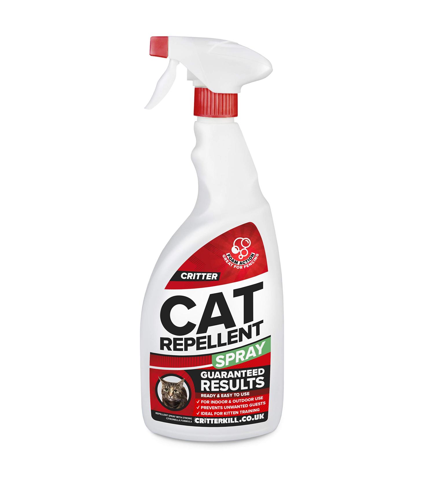 Critter Cat Repeller Spray 1L - Indoor & Outdoor Foam Repellent for Kitten Training - Buy Online on GoSupps.com