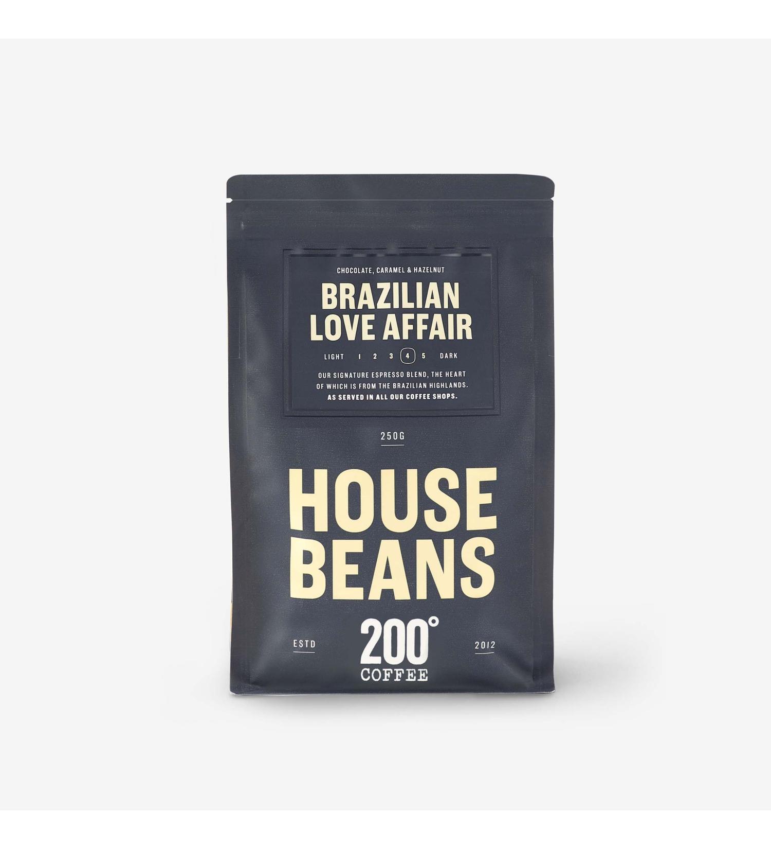 200 Degrees Brazilian Love Affair Whole Bean Coffee